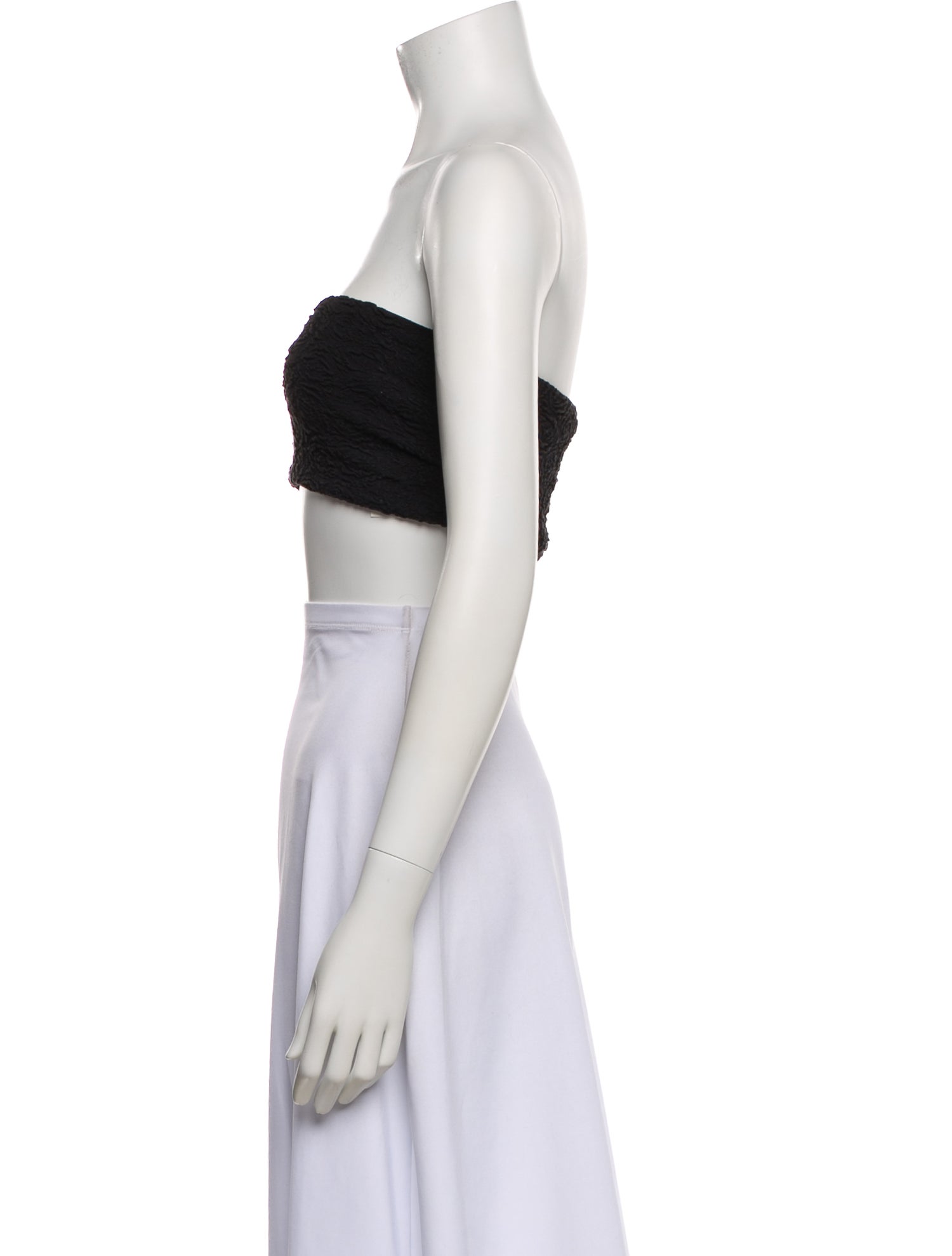 MSGM Strapless Crop Top