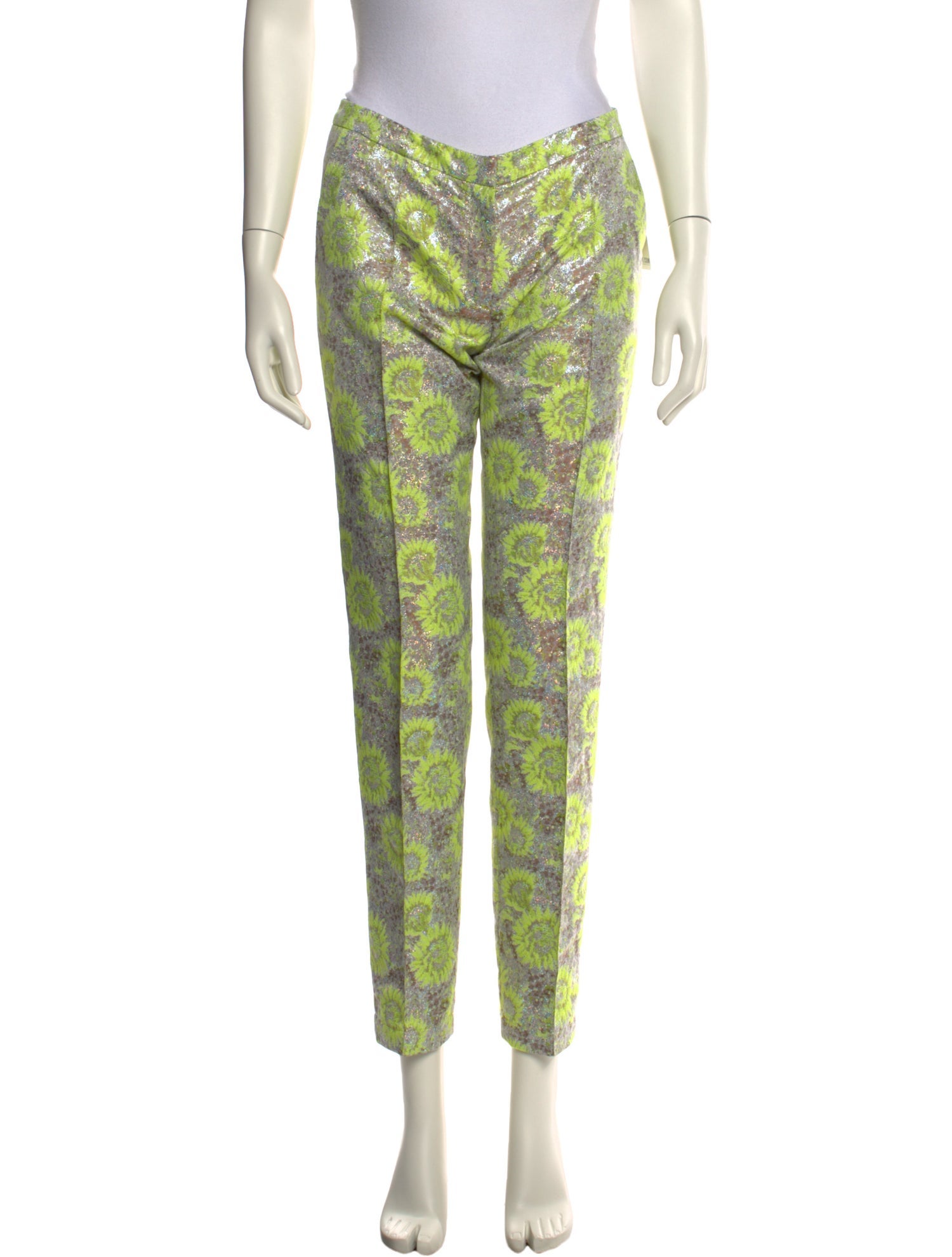 MSGM Printed Straight Leg Pants
