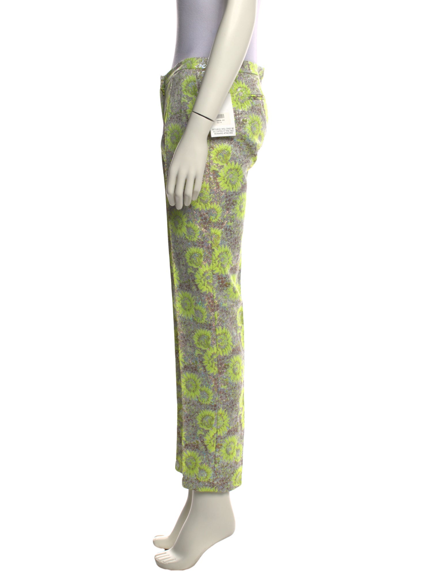 MSGM Printed Straight Leg Pants
