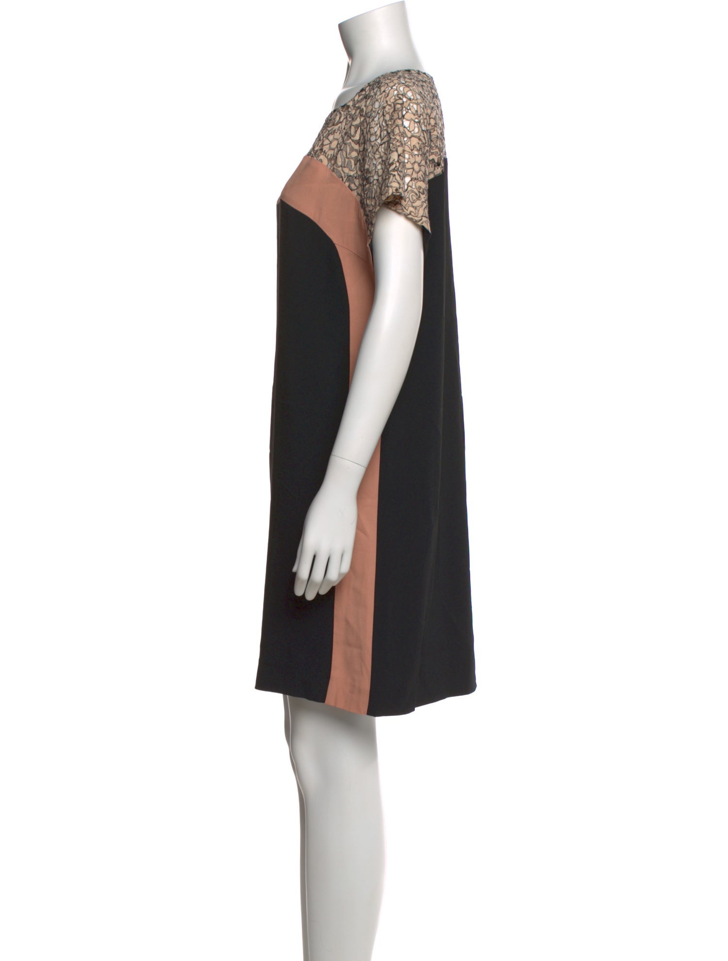 MSGM Bateau Neckline Mini Dress