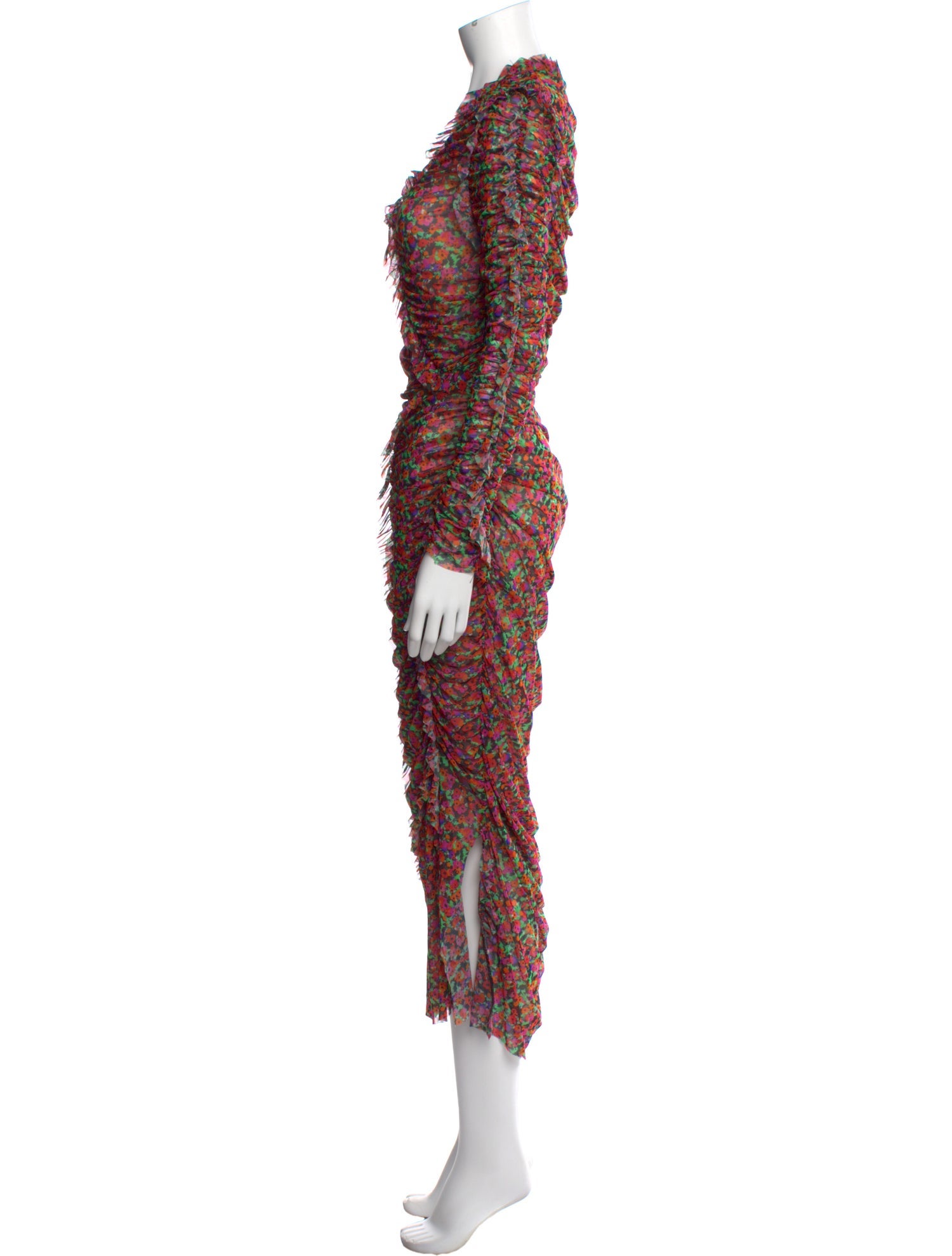 MSGM Printed Long Dress