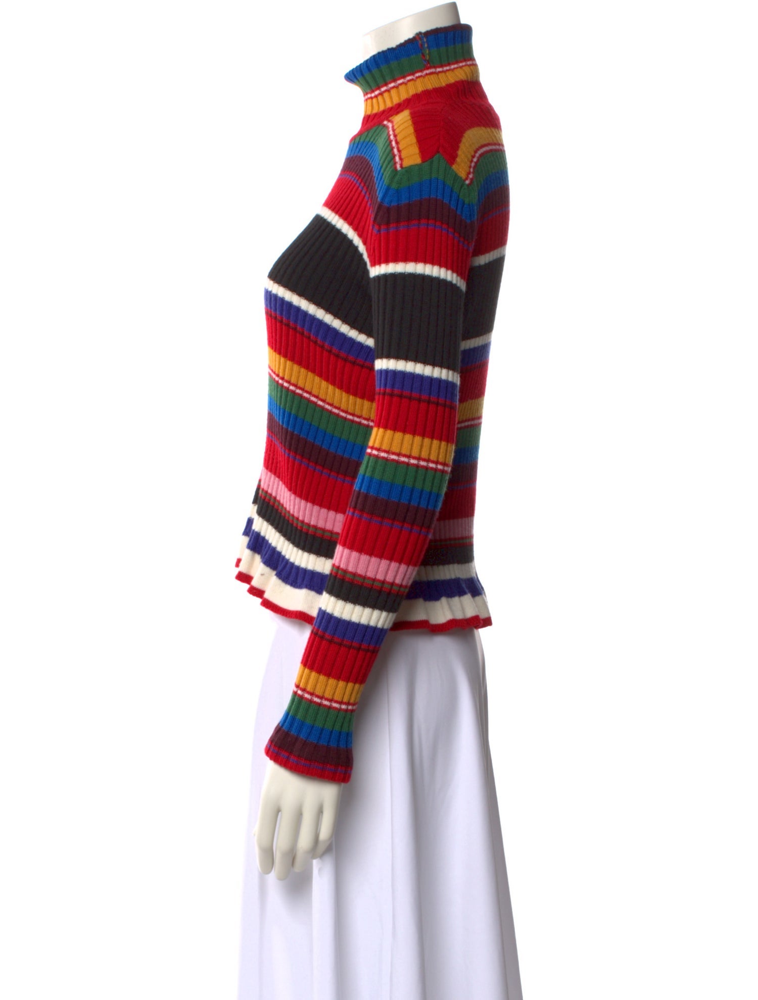 MSGM Striped Turtleneck Sweater