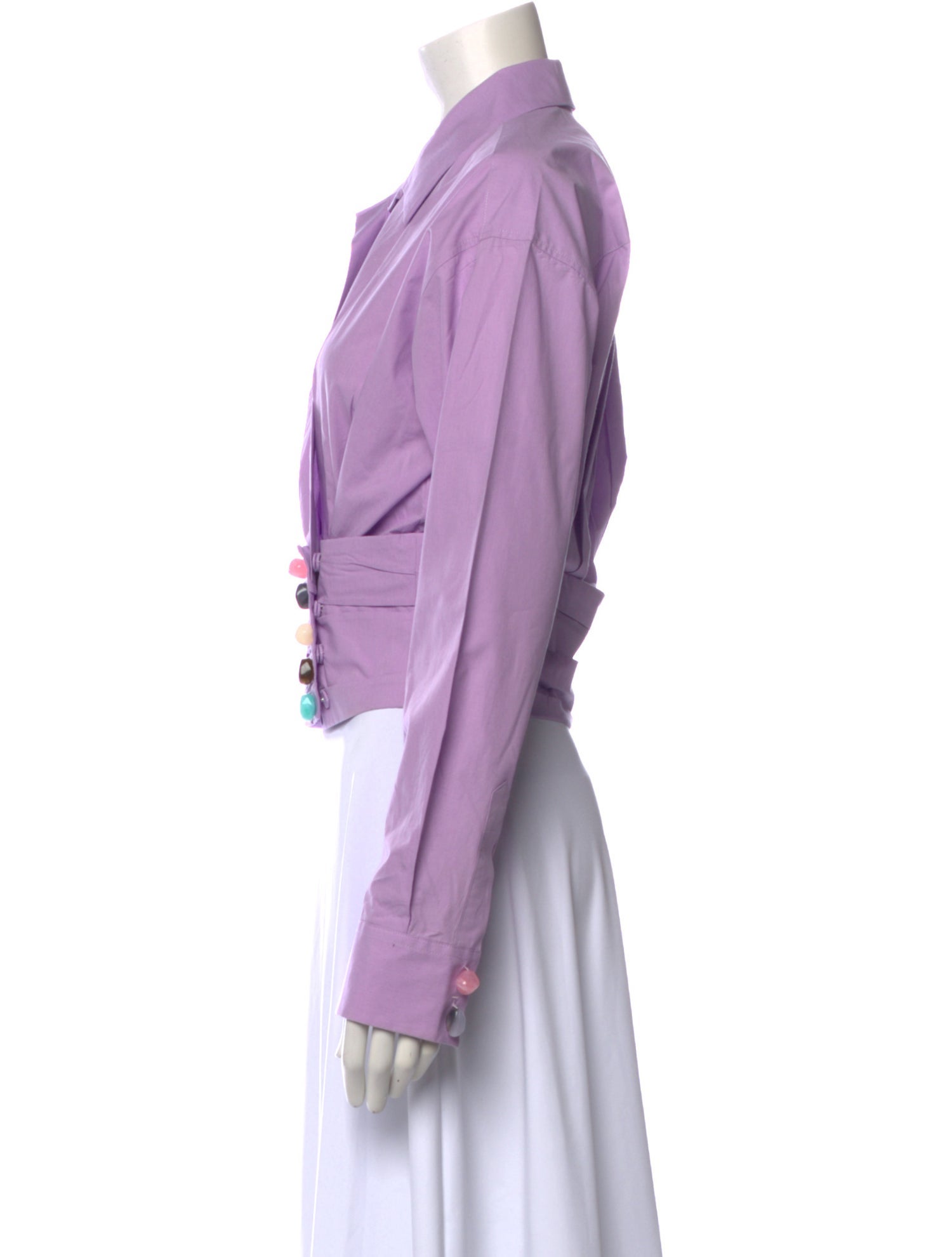 MSGM Long Sleeve Crop Top