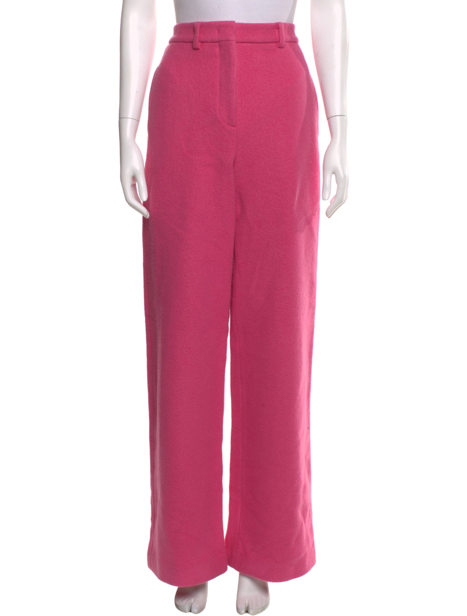 MSGM Virgin Wool Wide Leg Pants