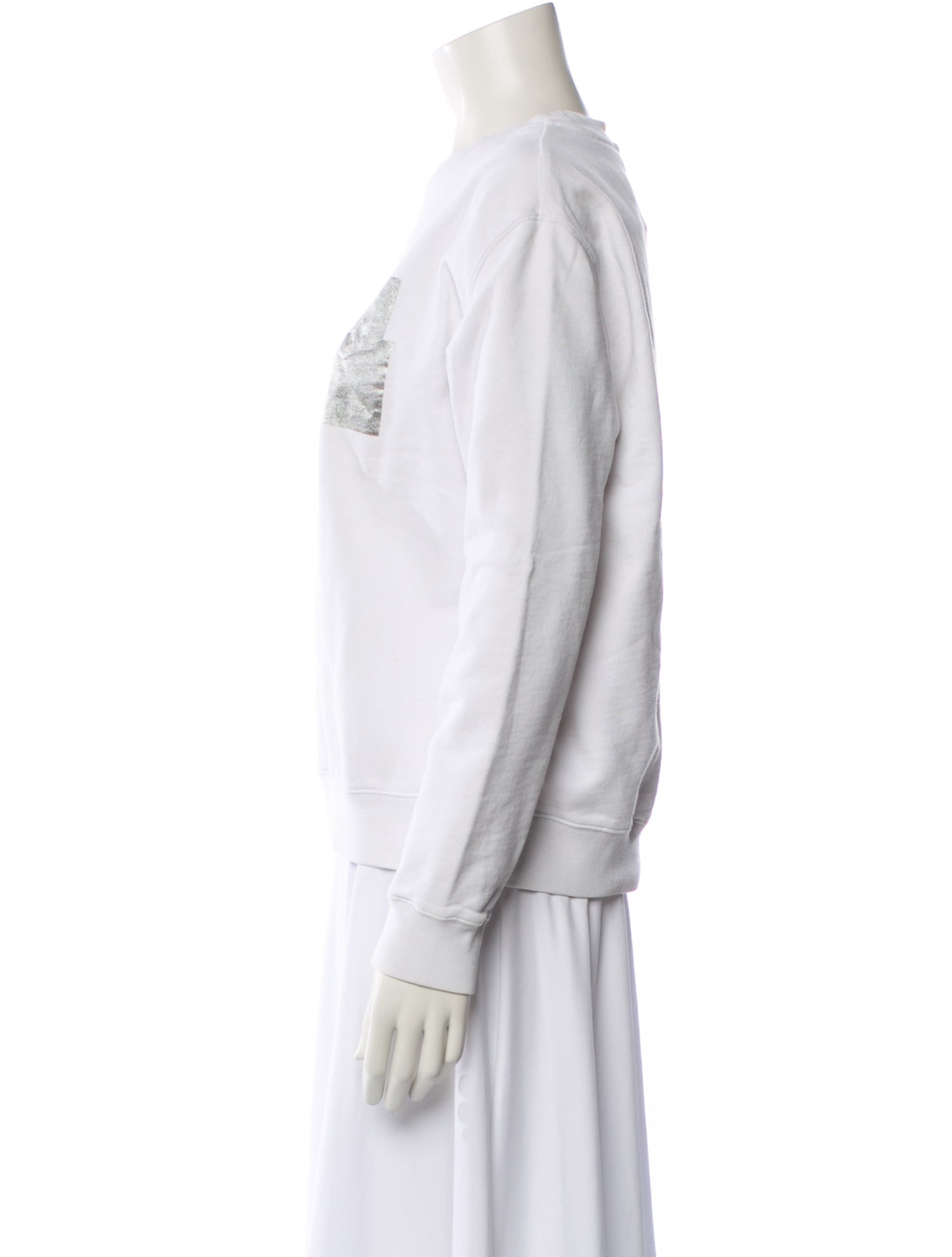 MSGM Graphic Print Crew Neck Sweatshirt