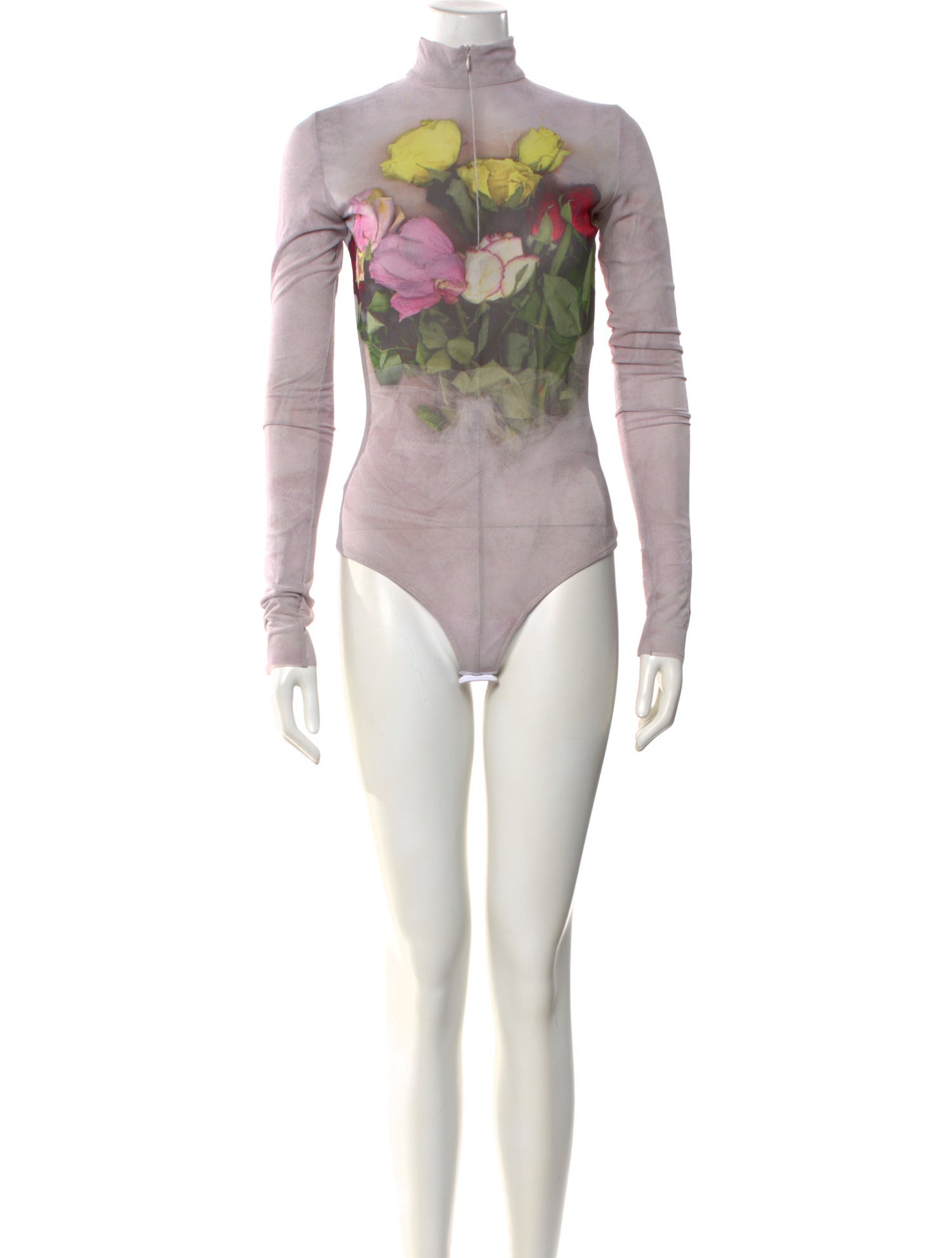 MSGM Nylon Turtleneck Bodysuit w/ Tags