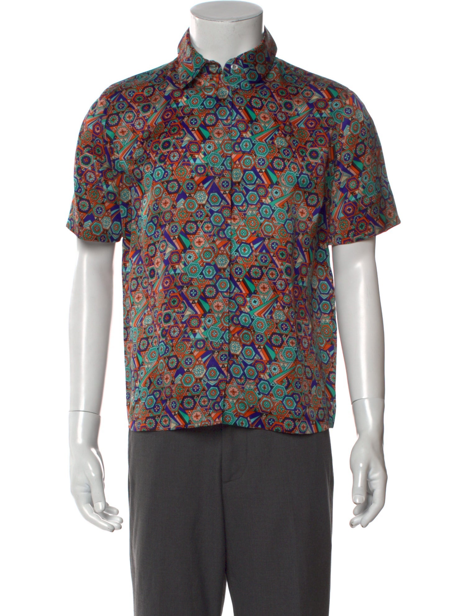 MSGM Silk Printed Shirt