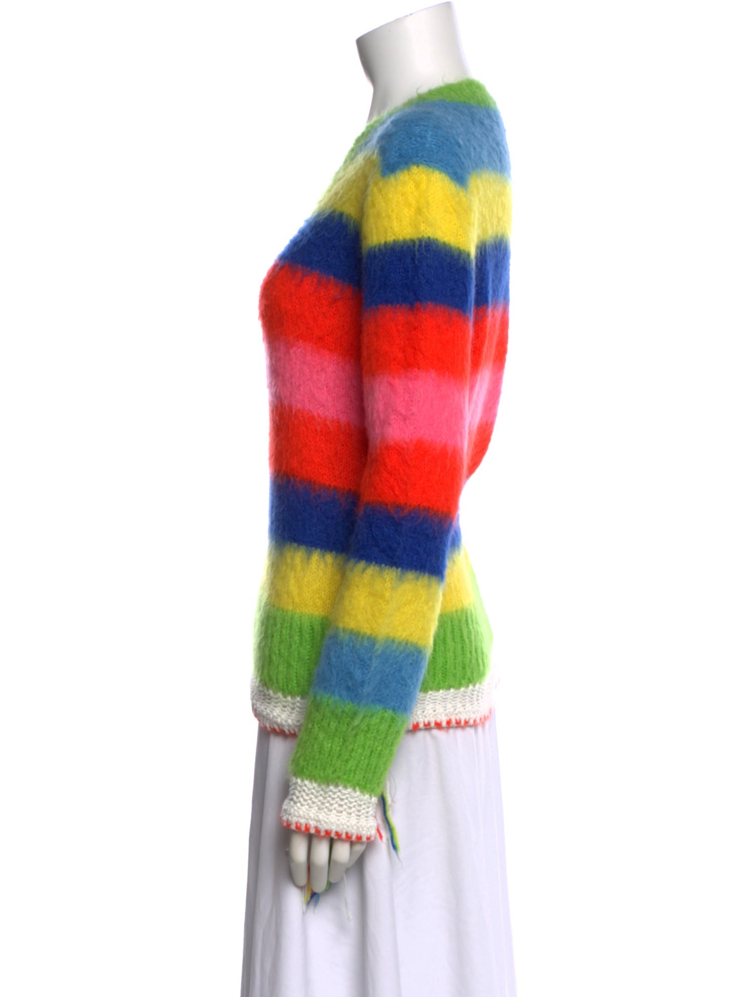 MSGM Striped V-Neck Sweater