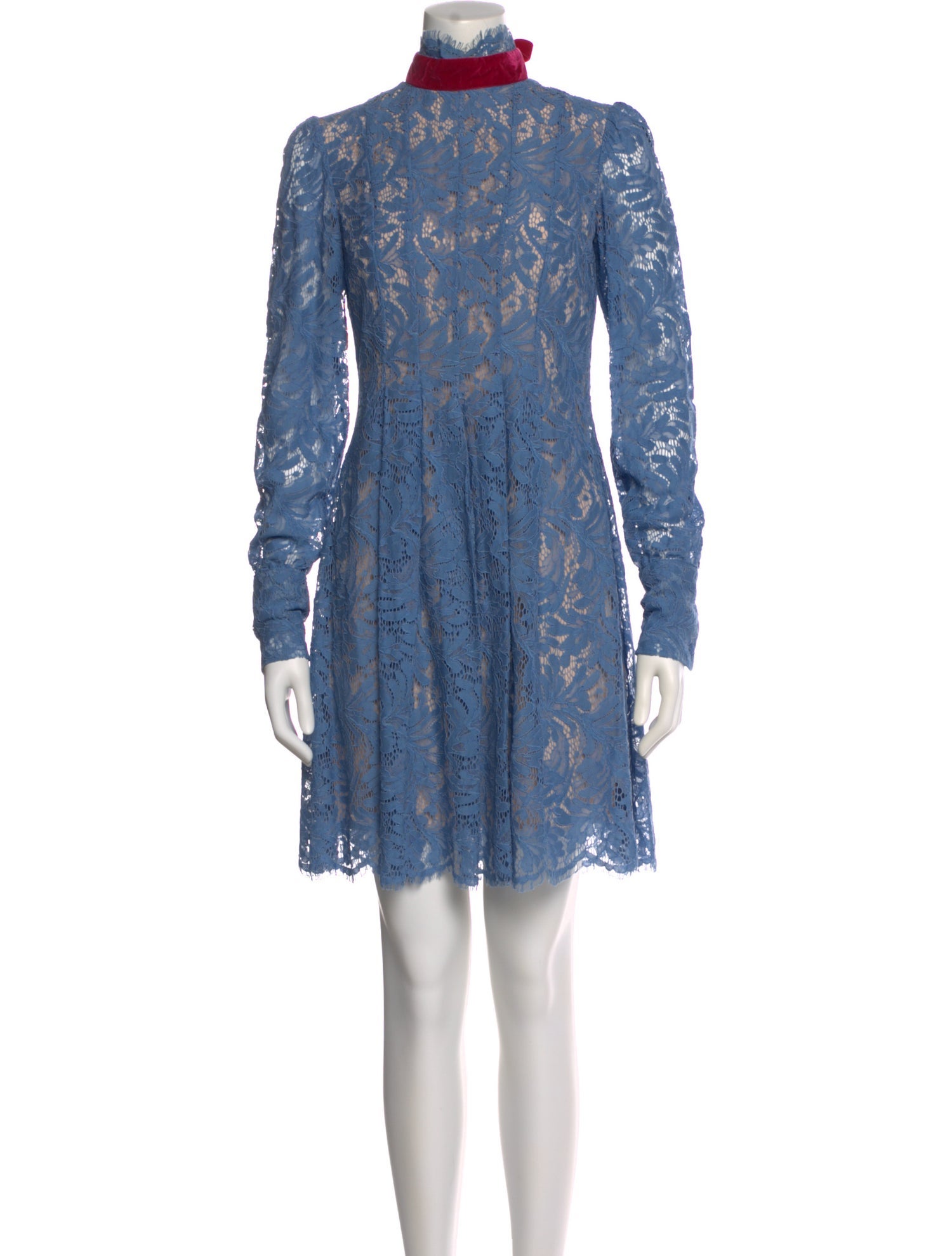 MSGM Lace Pattern Mini Dress