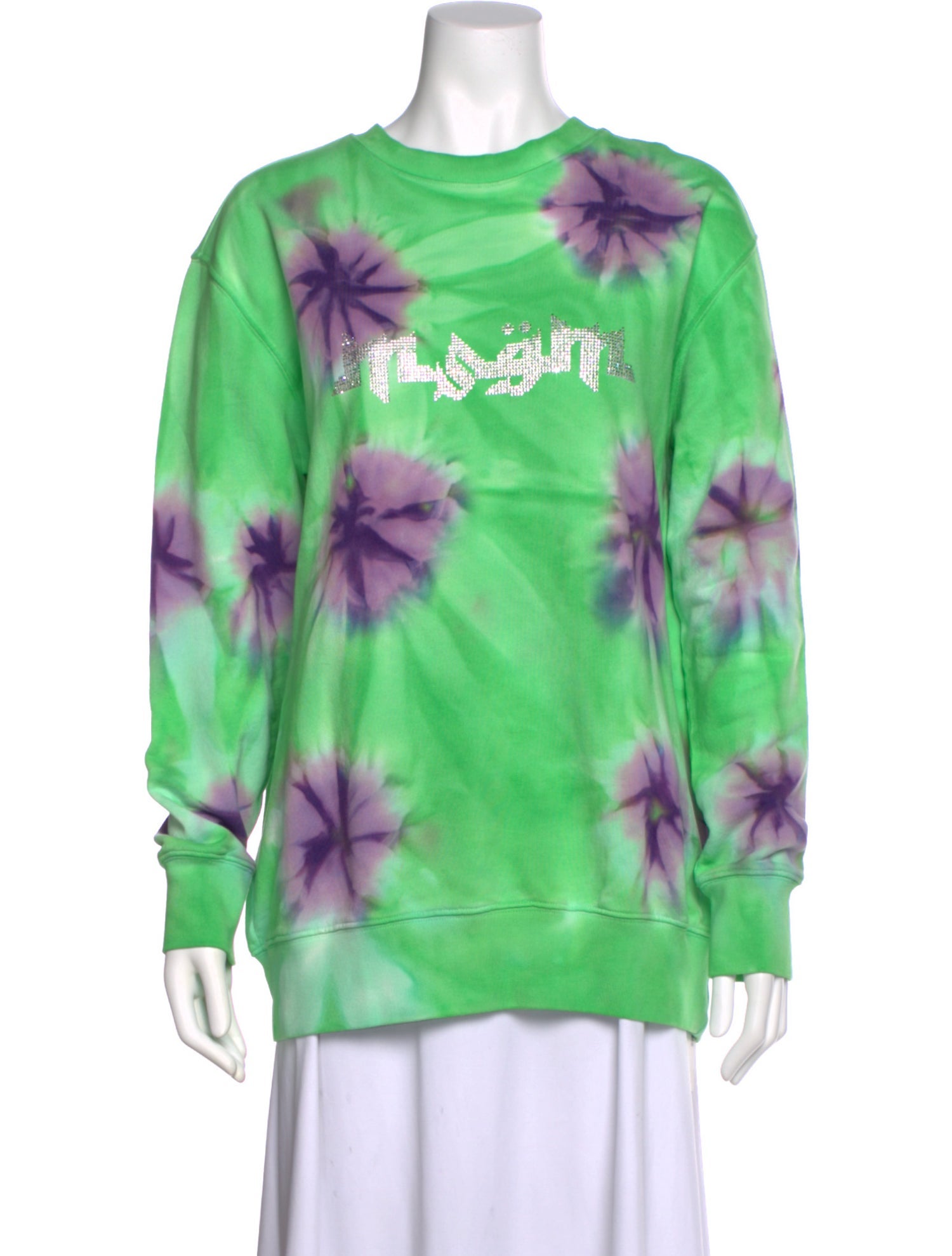 MSGM Tie-Dye Print Crew Neck Sweatshirt w/ Tags