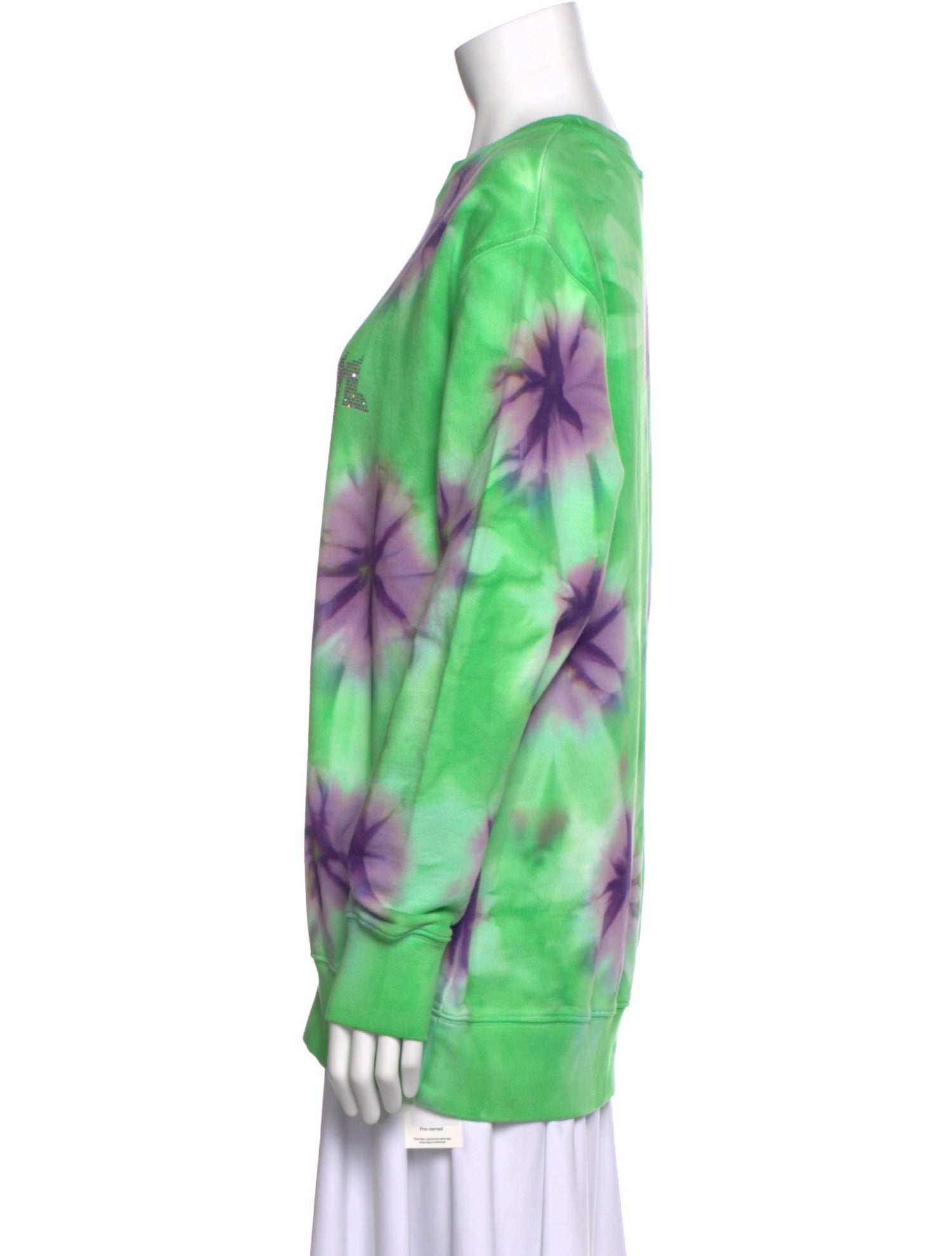 MSGM Tie-Dye Print Crew Neck Sweatshirt w/ Tags