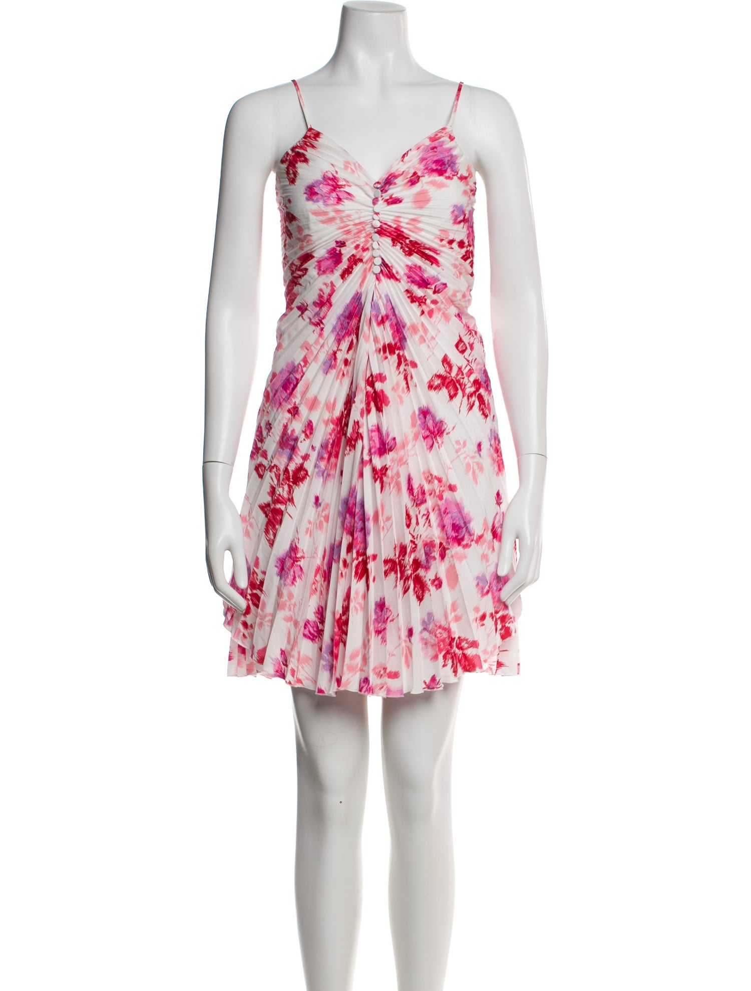 MSGM Floral Print Mini Dress
