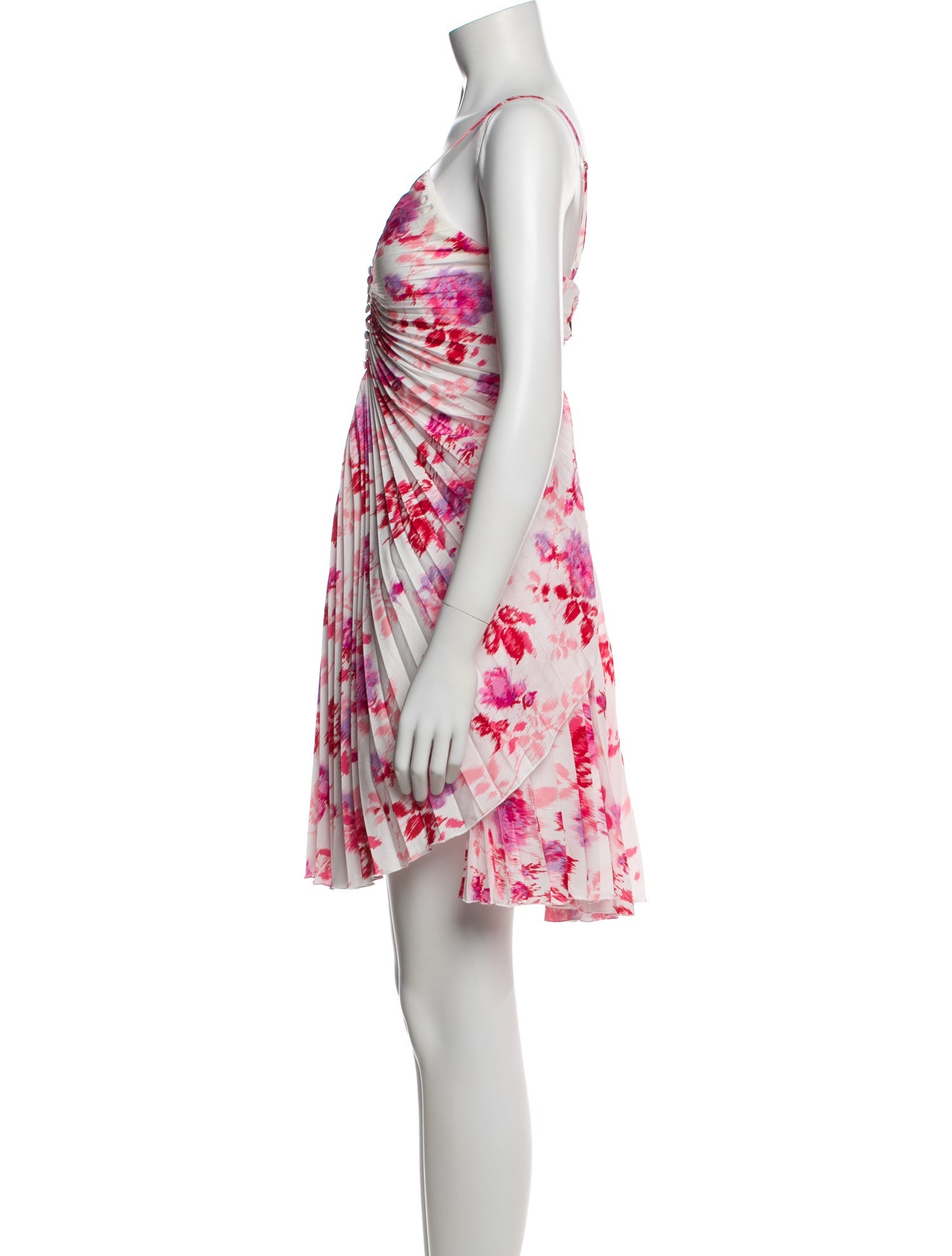 MSGM Floral Print Mini Dress