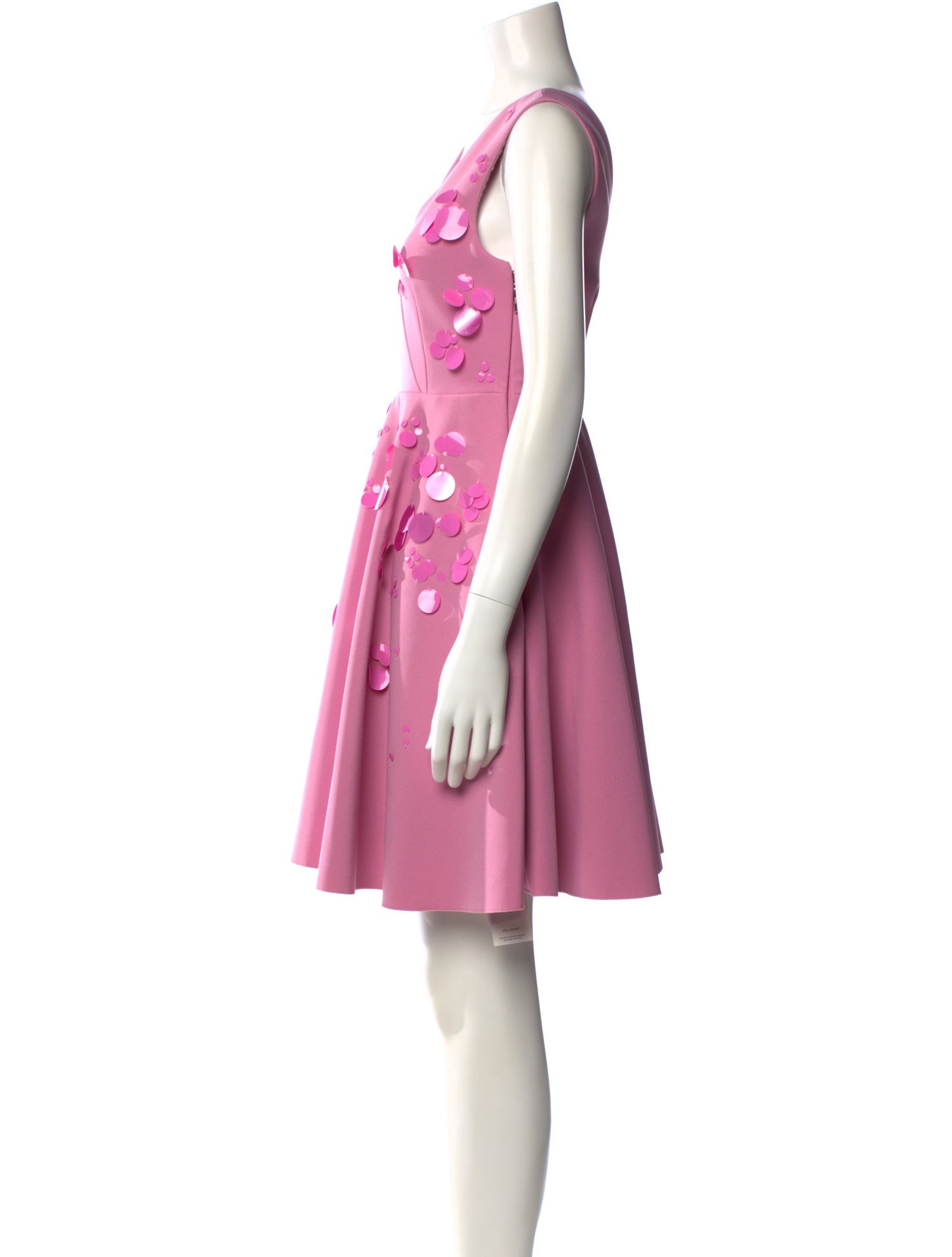 MSGM V-Neck Mini Dress