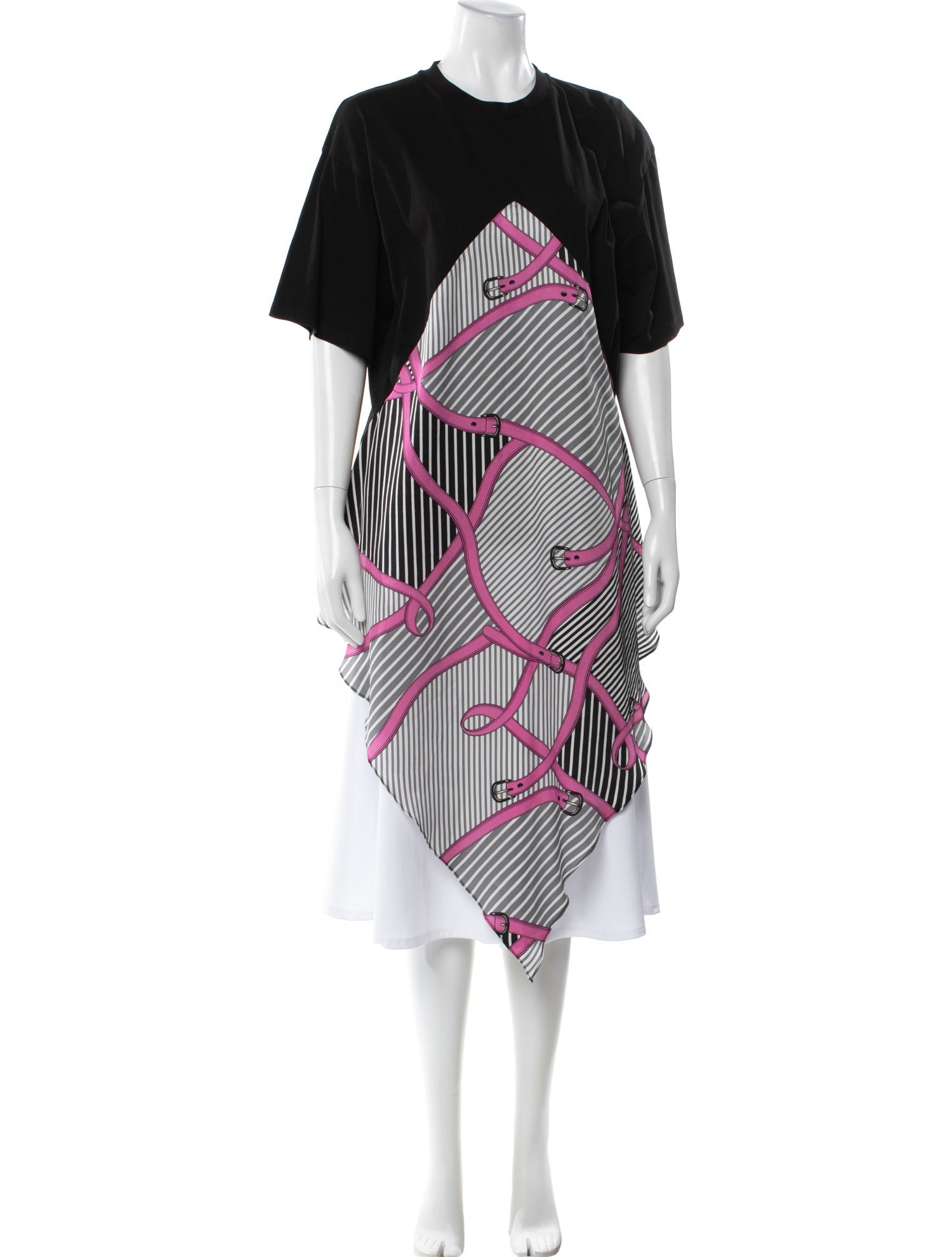 MSGM Striped Crew Neck T-Shirt