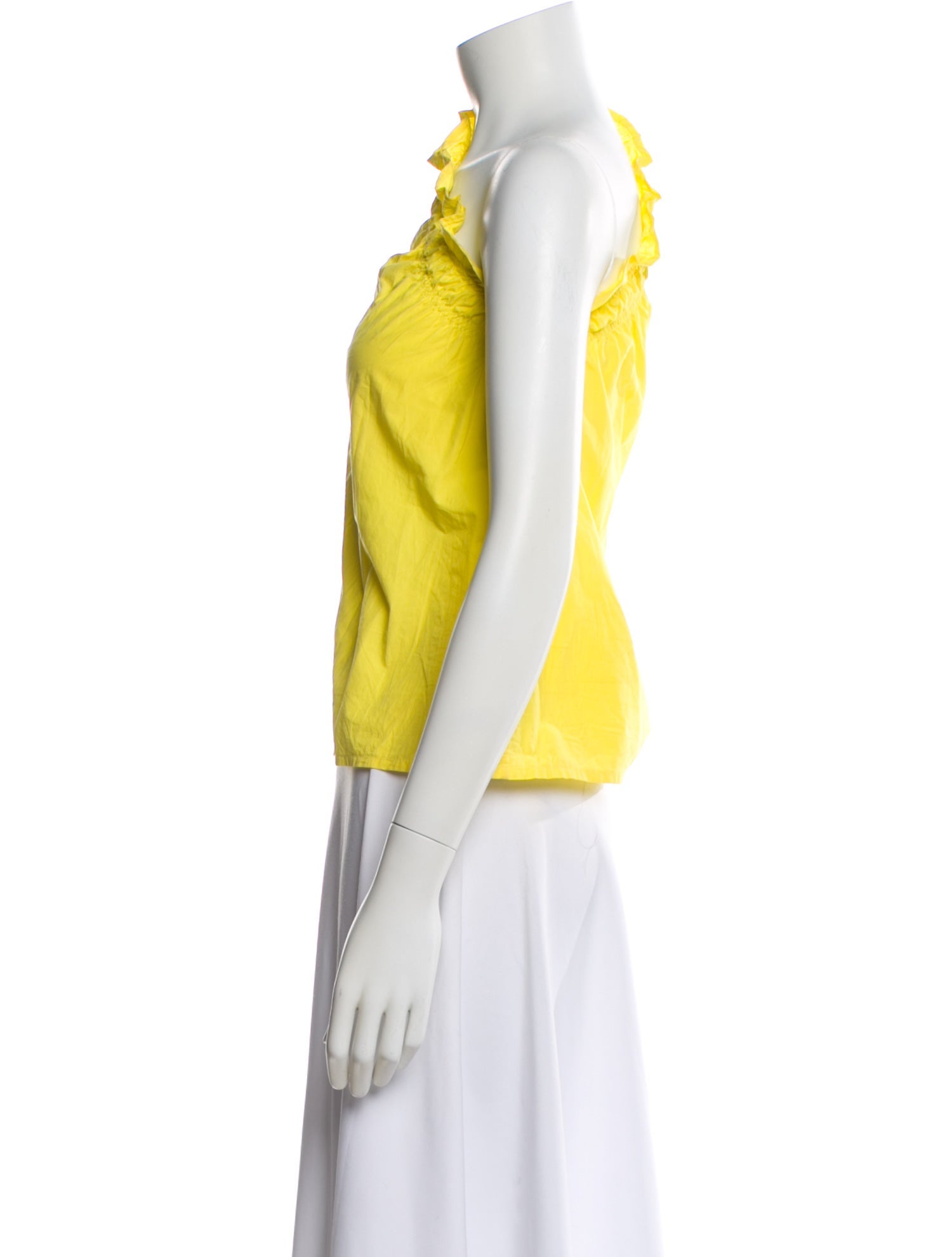 MSGM One-Shoulder Sleeveless Top