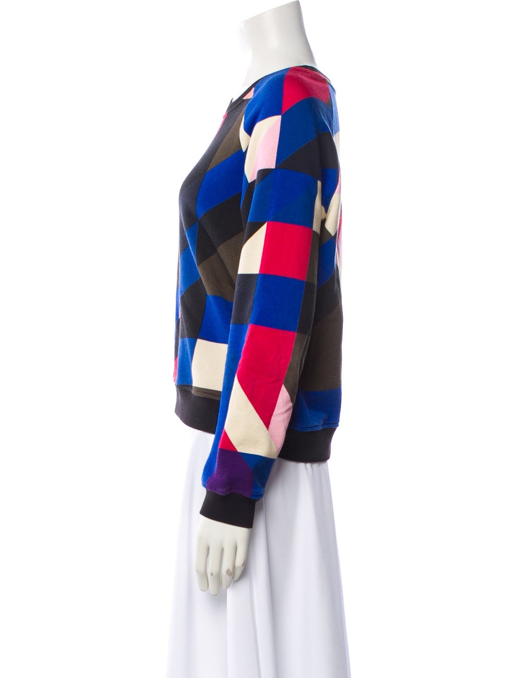 MSGM Colorblock Pattern Crew Neck Sweatshirt - image 2