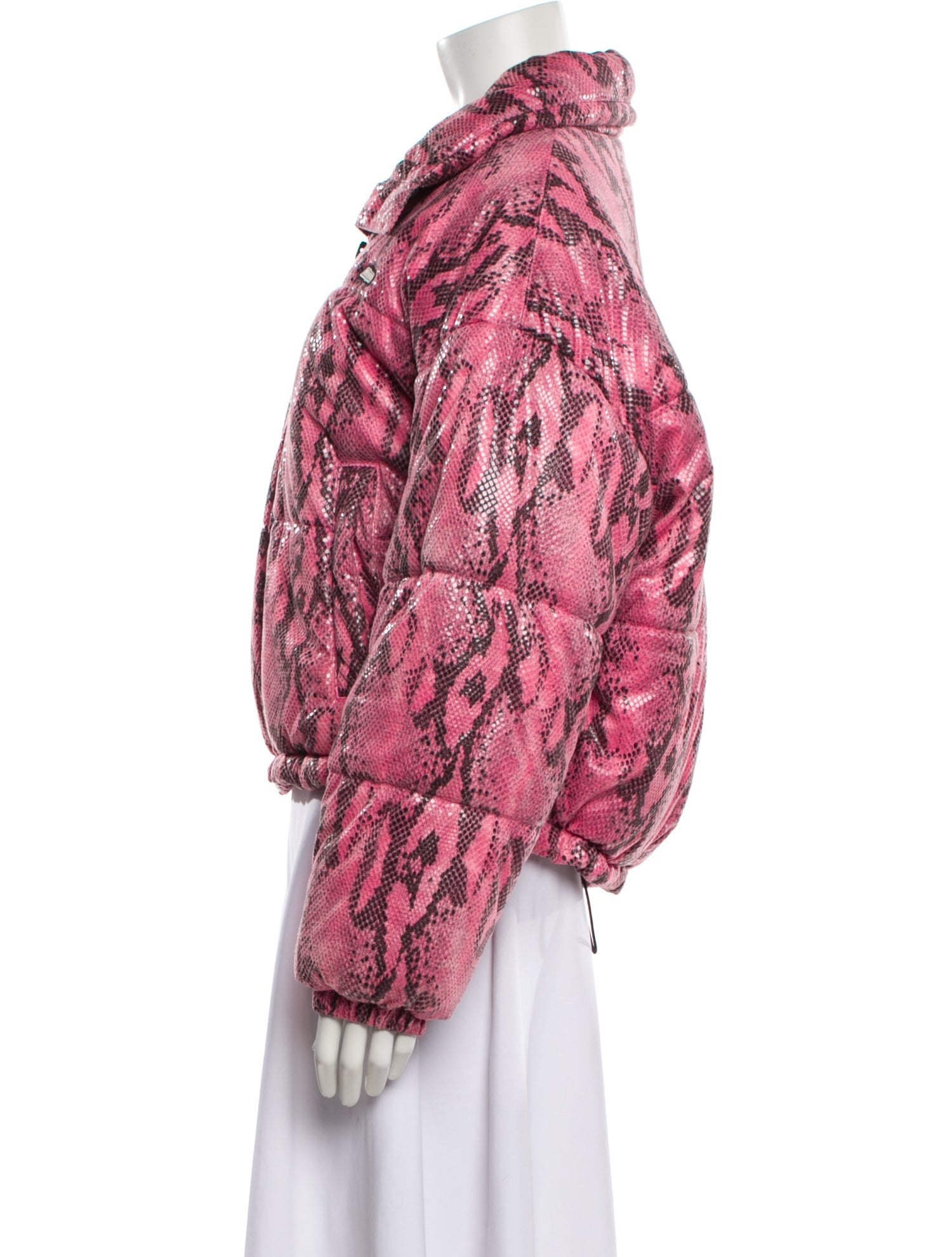 MSGM Animal Print Faux Fur Jacket