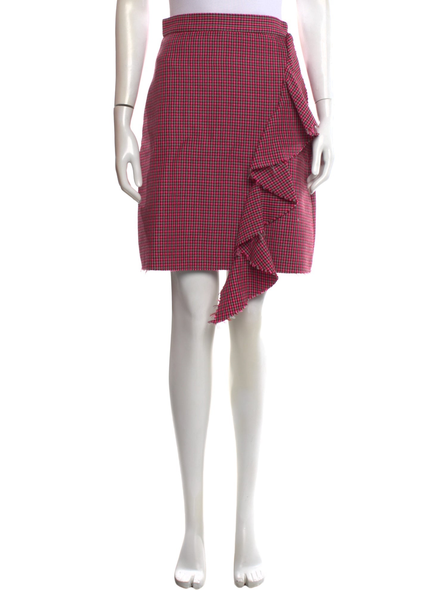 MSGM Virgin Wool Knee-Length Skirt