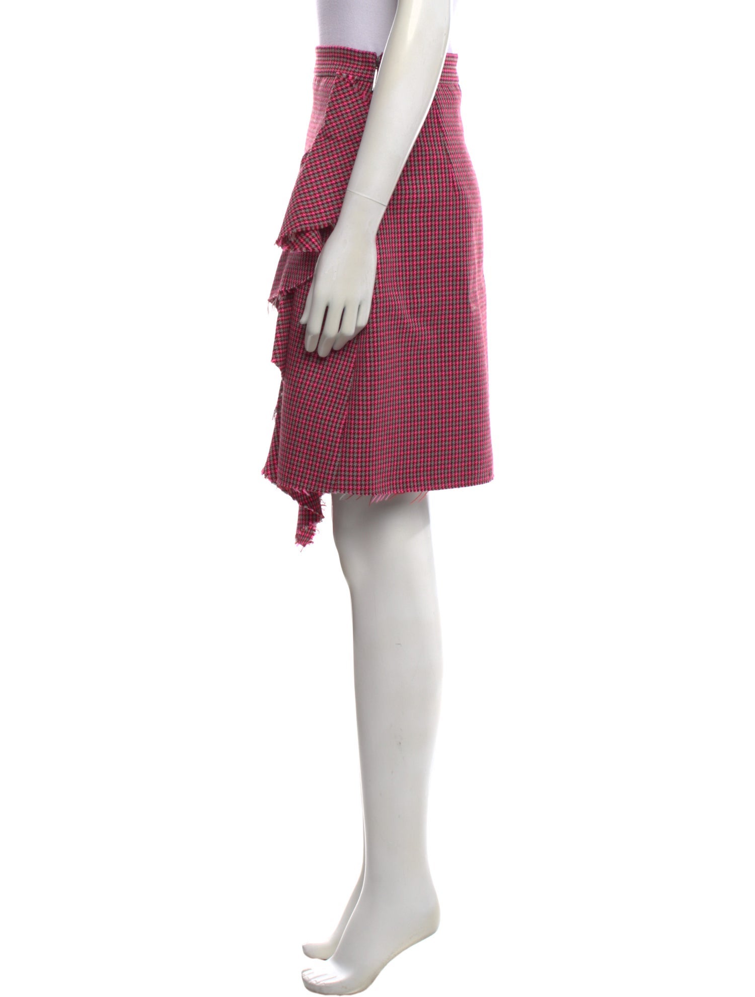 MSGM Virgin Wool Knee-Length Skirt