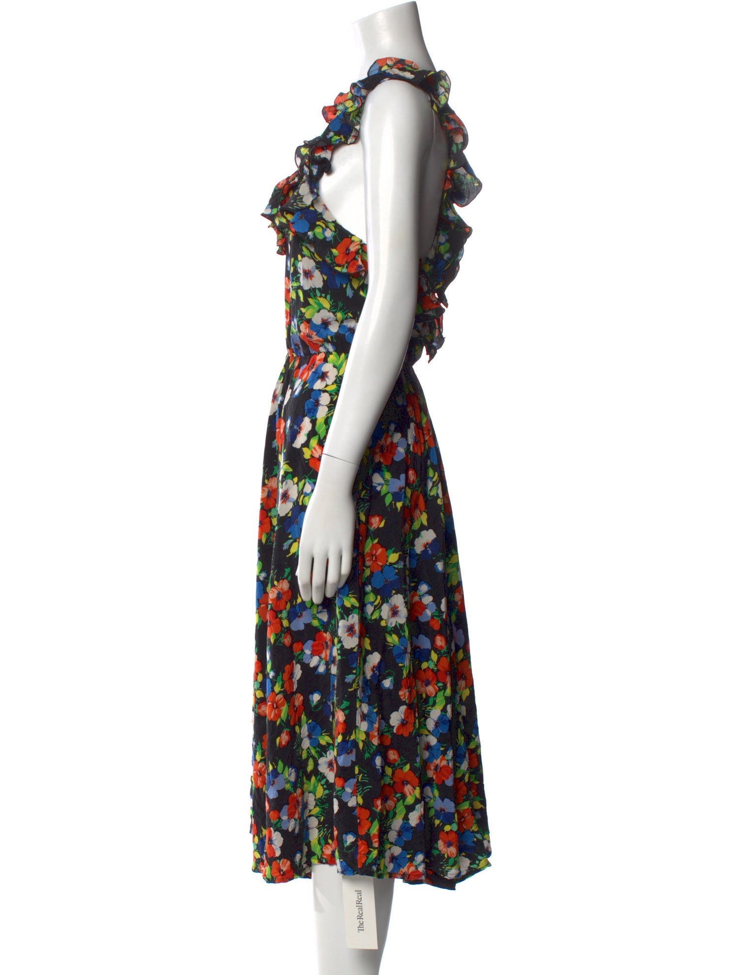 MSGM Silk Midi Length Dress