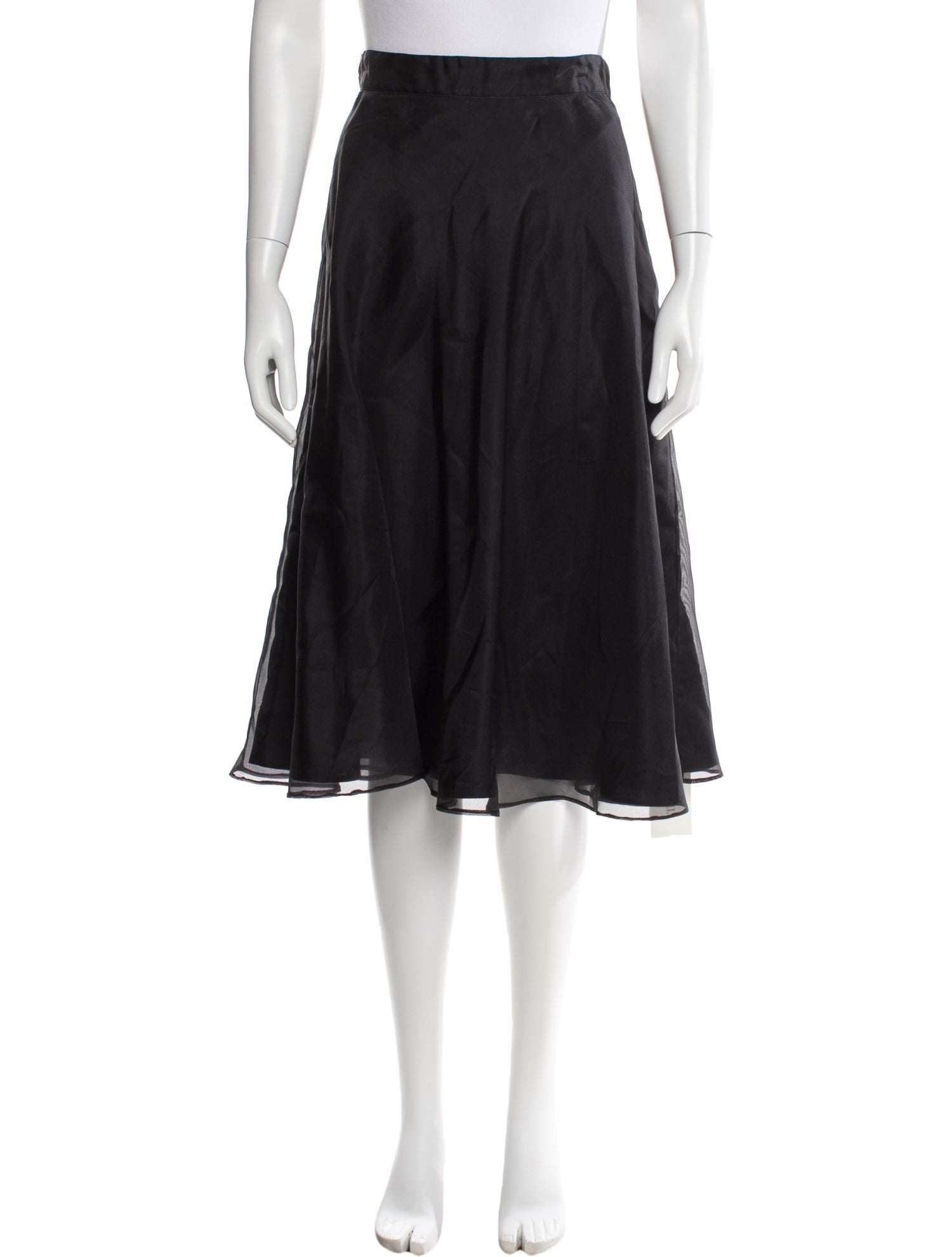 MSGM Silk Knee-Length Skirt