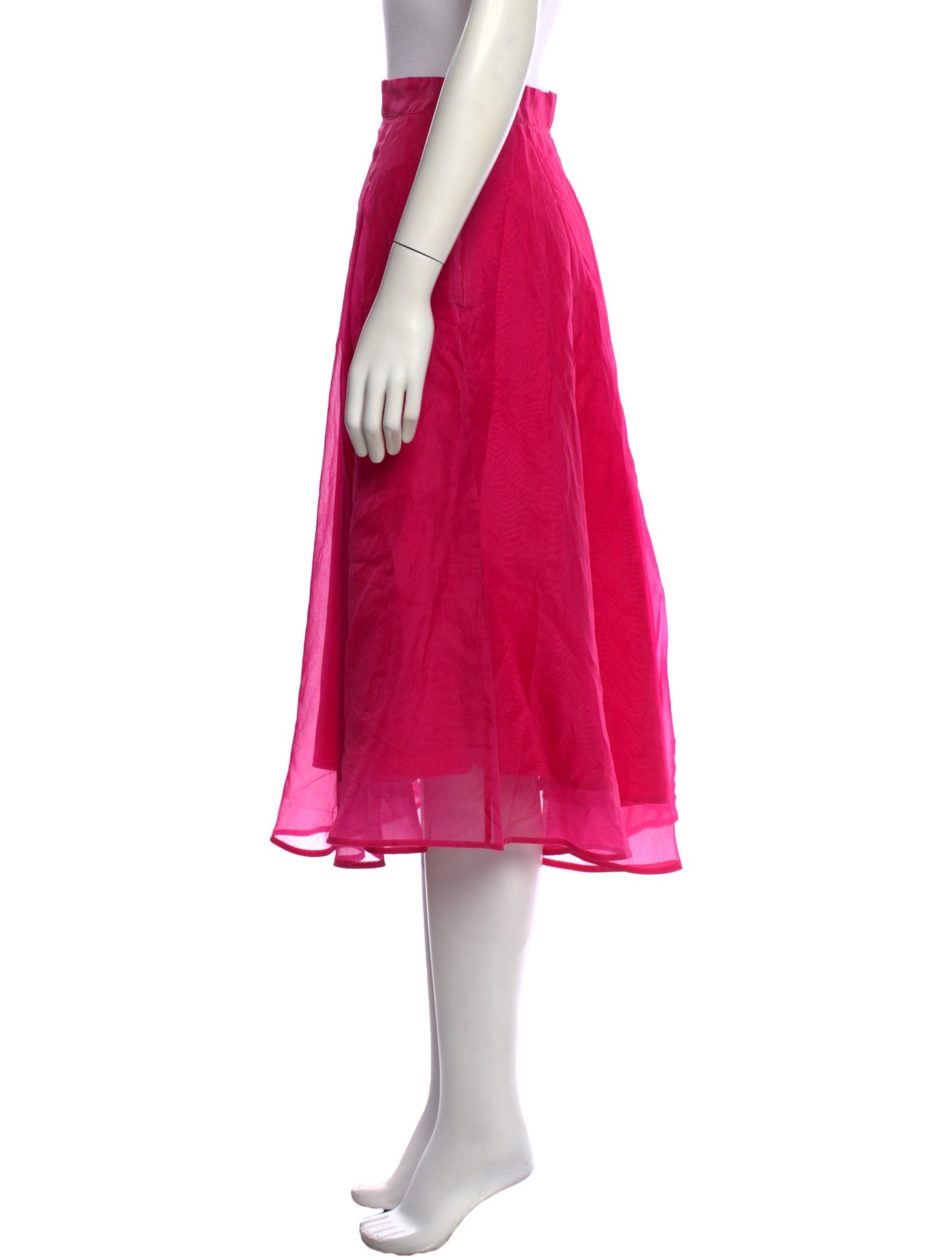 MSGM Silk Knee-Length Skirt