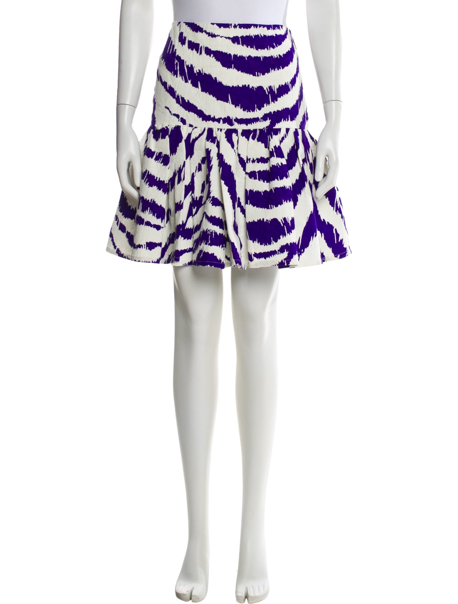 MSGM Printed Knee-Length Skirt