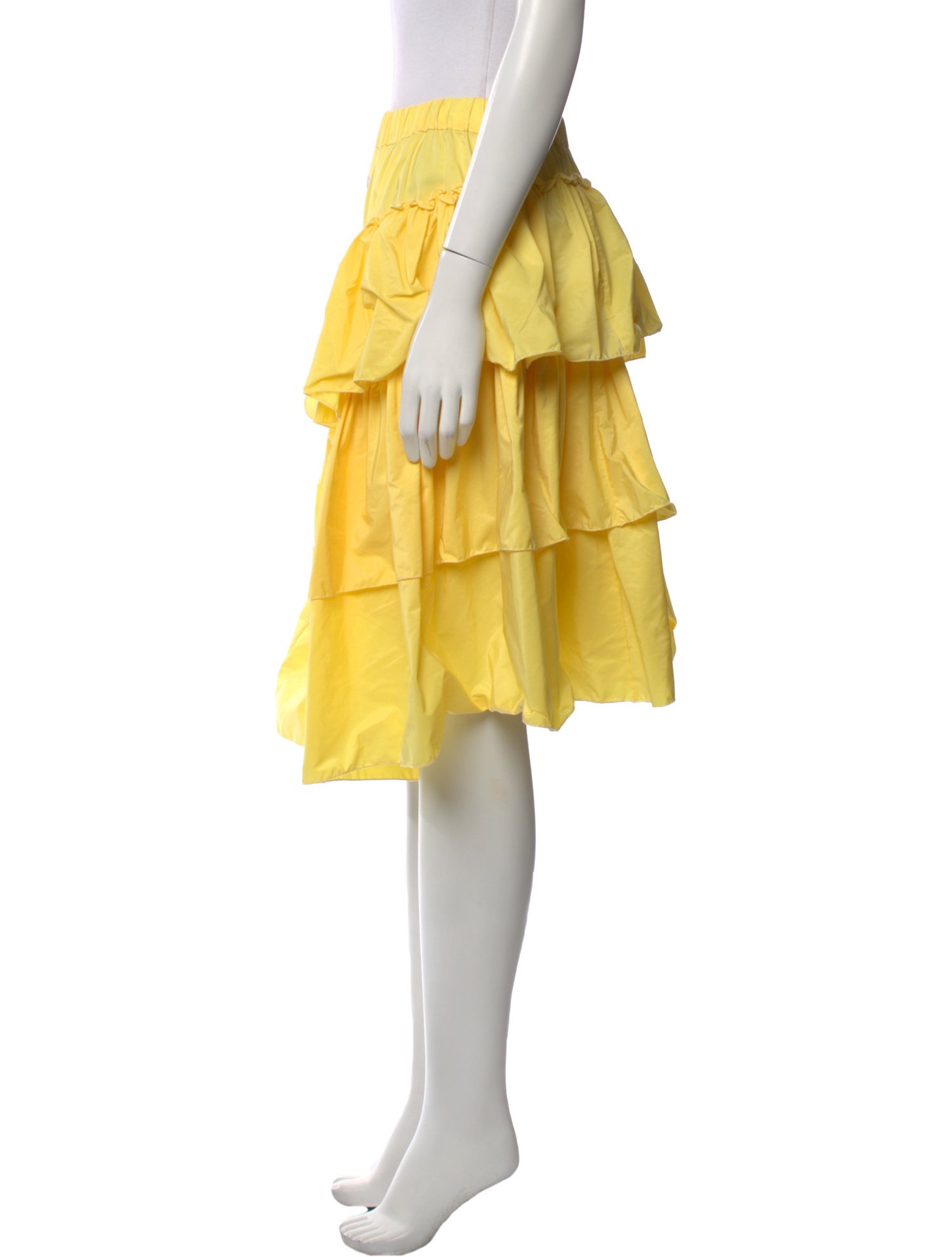 MSGM Ruffle Embellishment Knee-Length Skirt