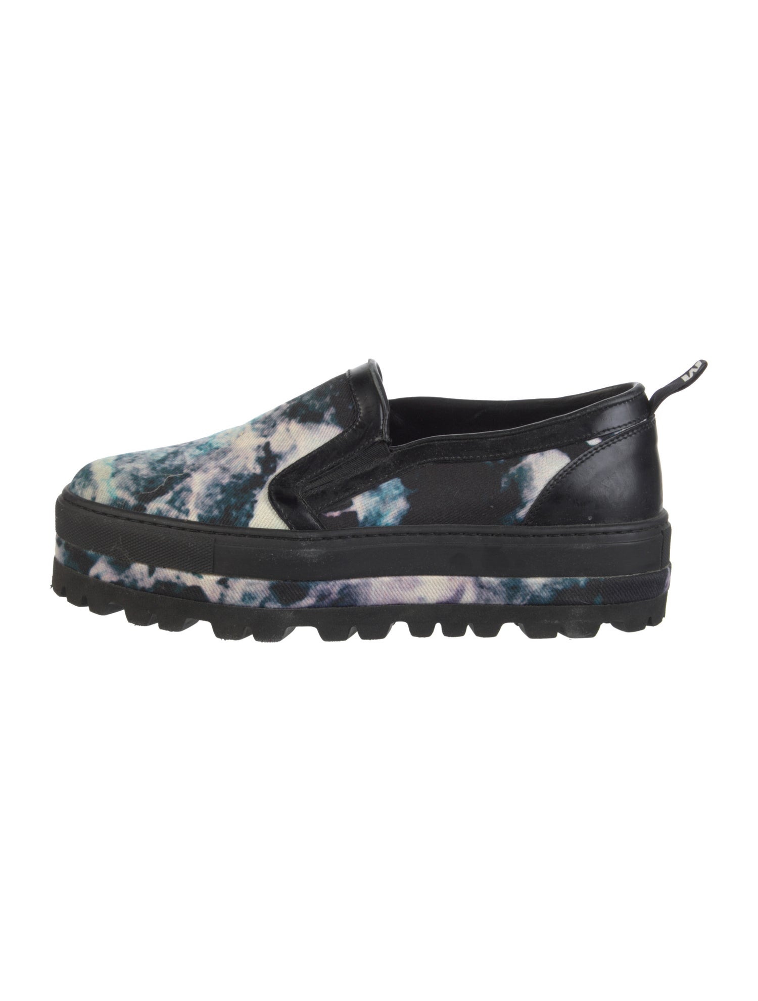 MSGM Canvas Tie-Dye Print Sneakers