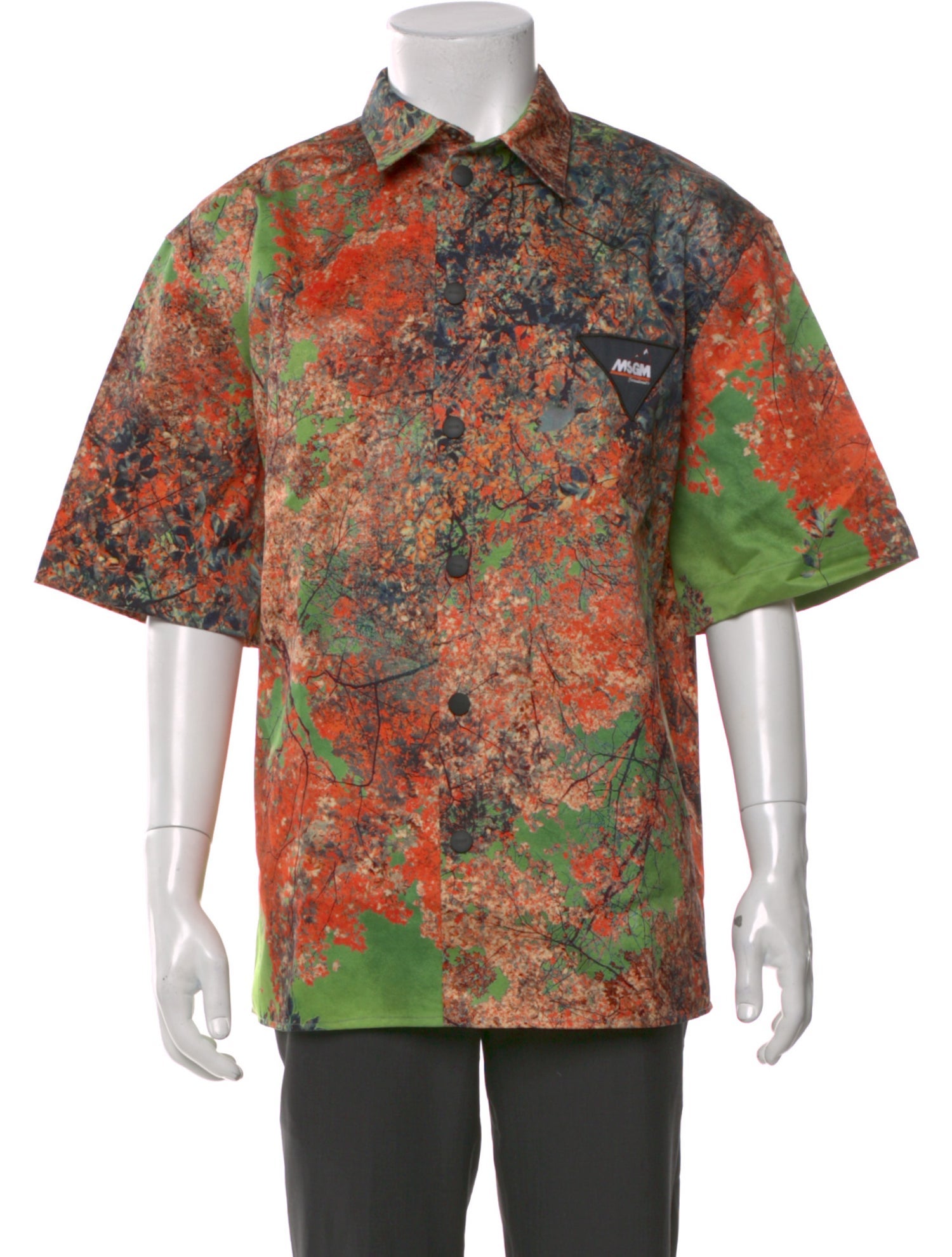 MSGM Printed Short Sleeve Shirt w/ Tags