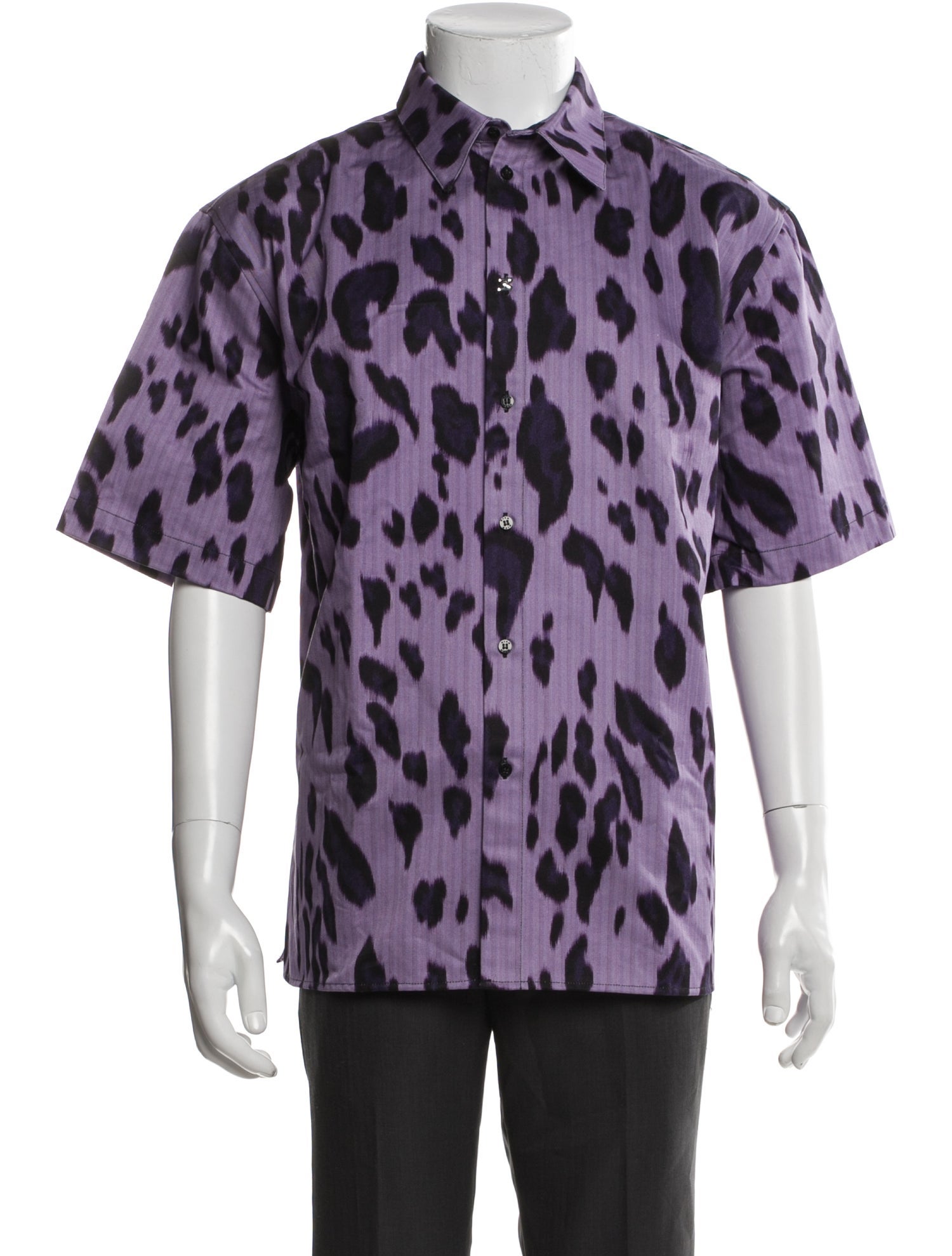 MSGM Animal Print Short Sleeve Shirt w/ Tags