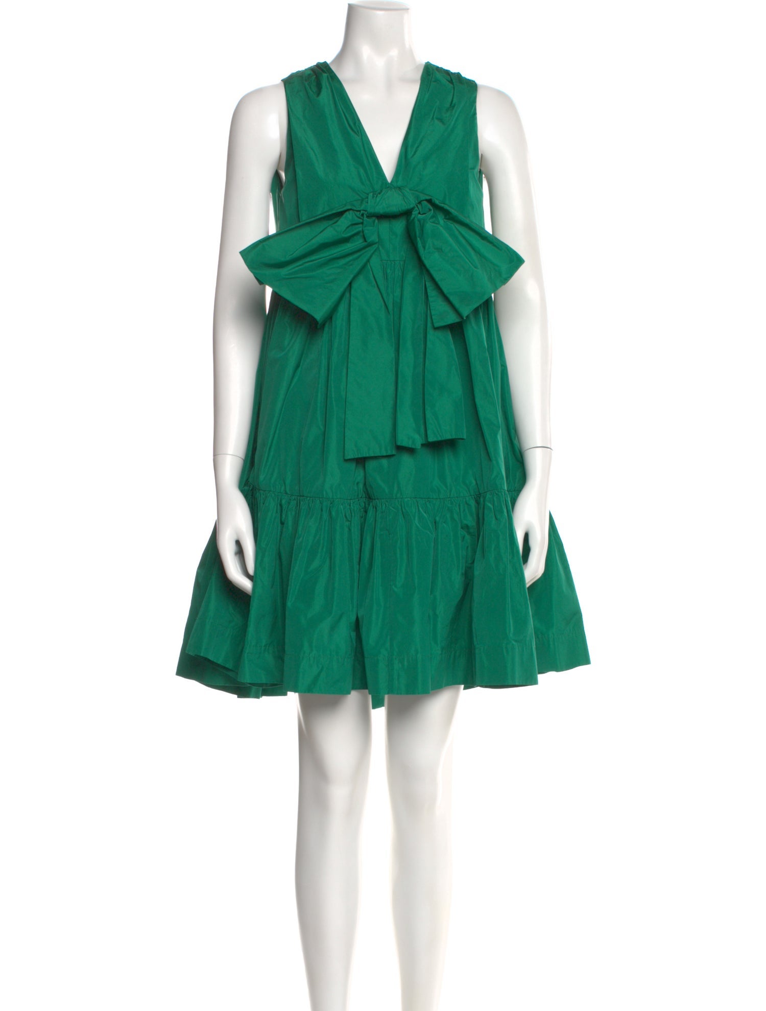 MSGM V-Neck Mini Dress