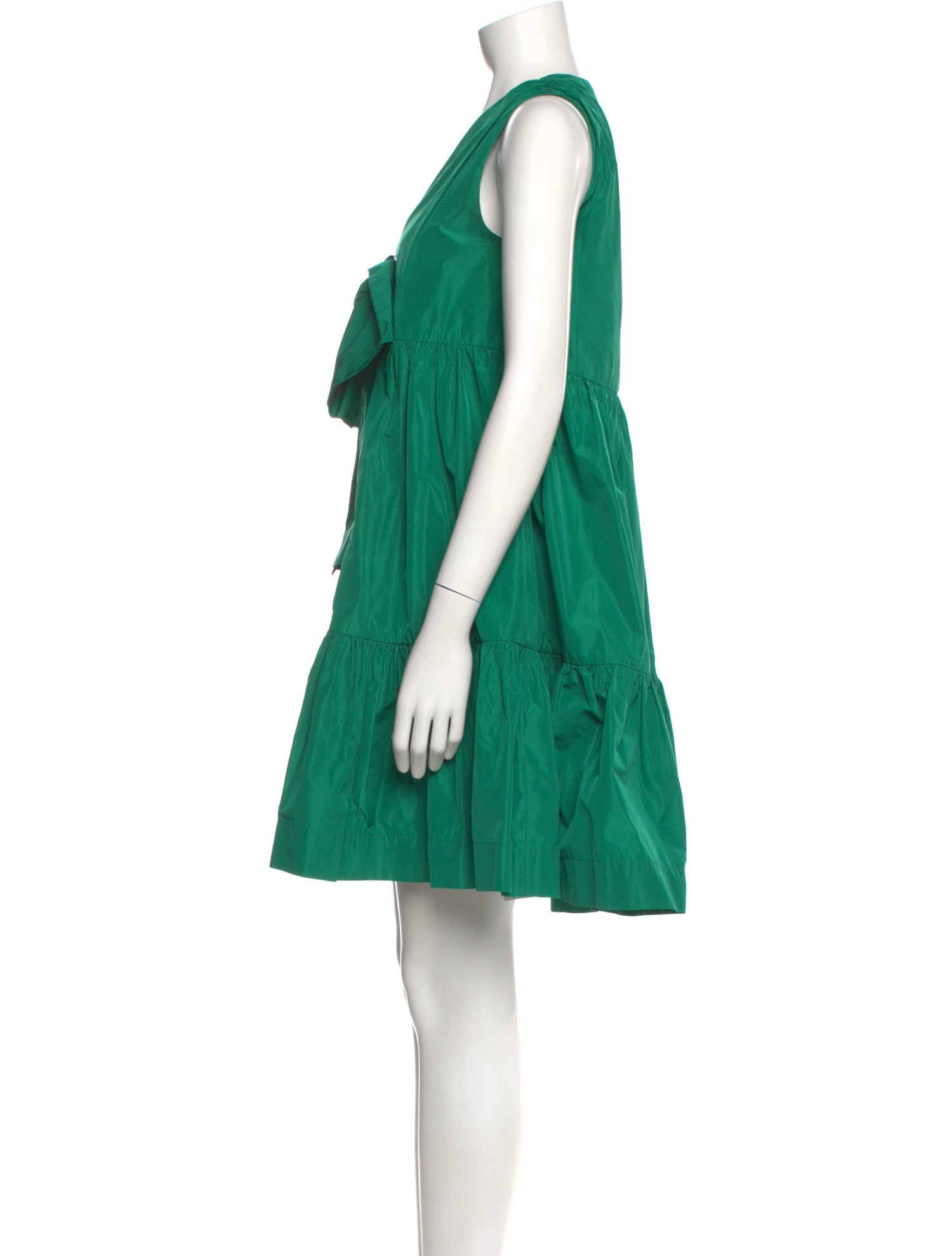 MSGM V-Neck Mini Dress