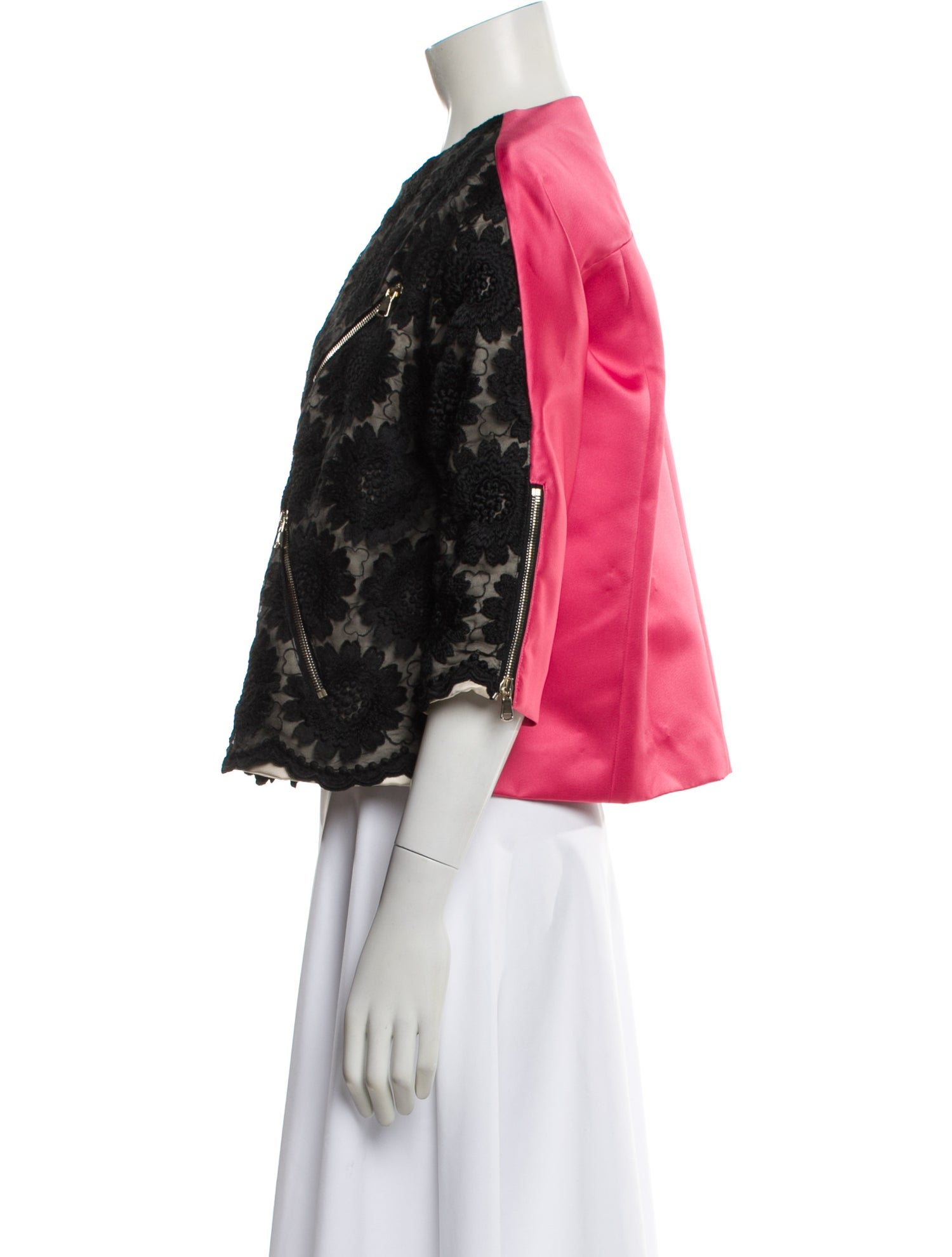 MSGM Printed Faux Fur Jacket