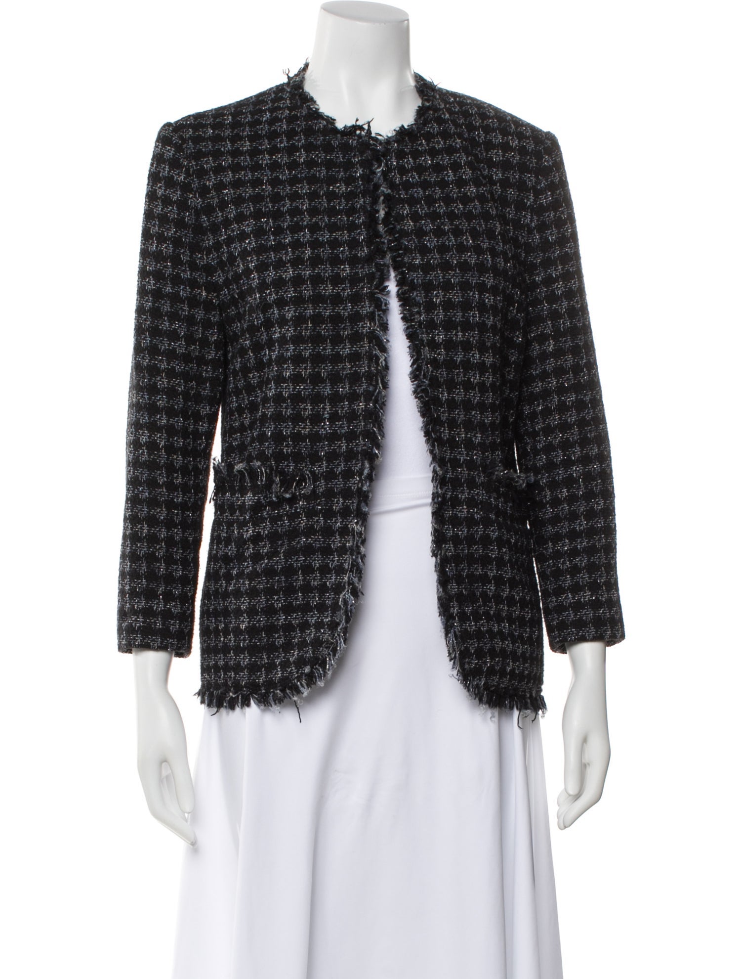 MSGM Tweed Pattern Evening Jacket