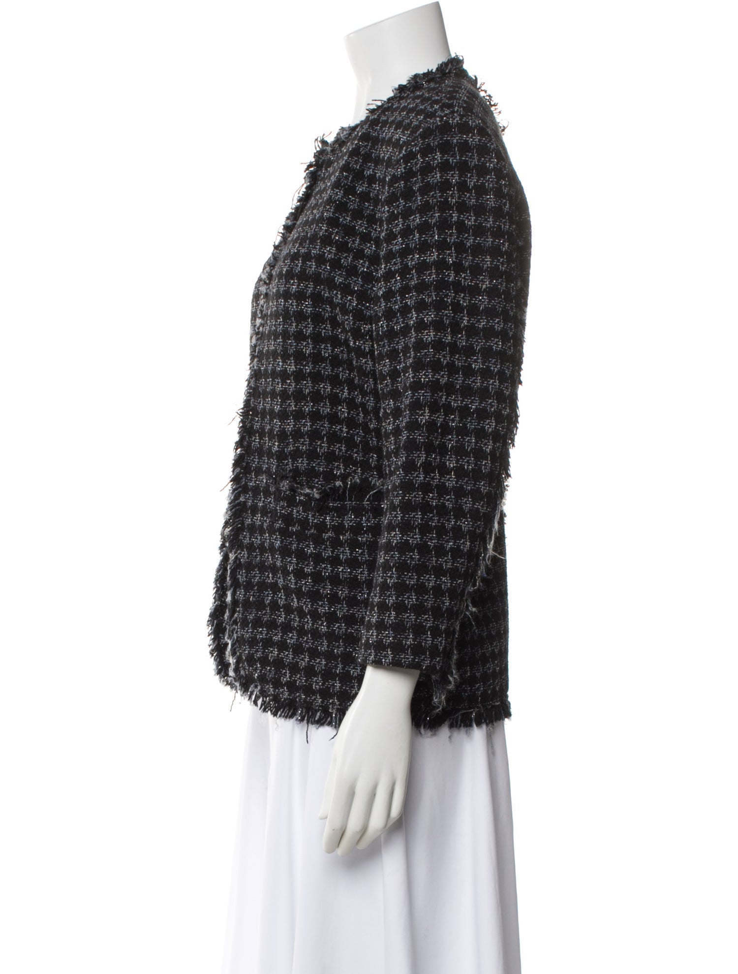 MSGM Tweed Pattern Evening Jacket