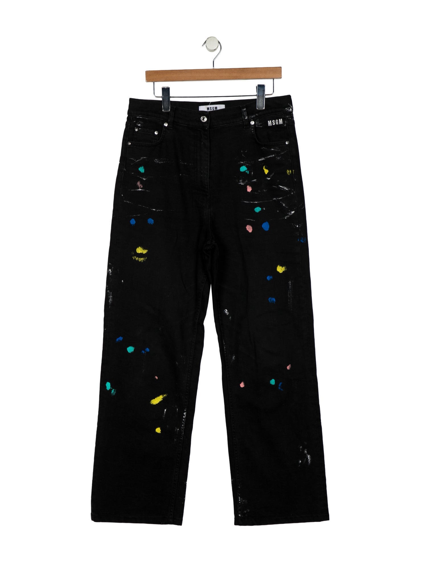 MSGM High-Rise Wide Leg Jeans