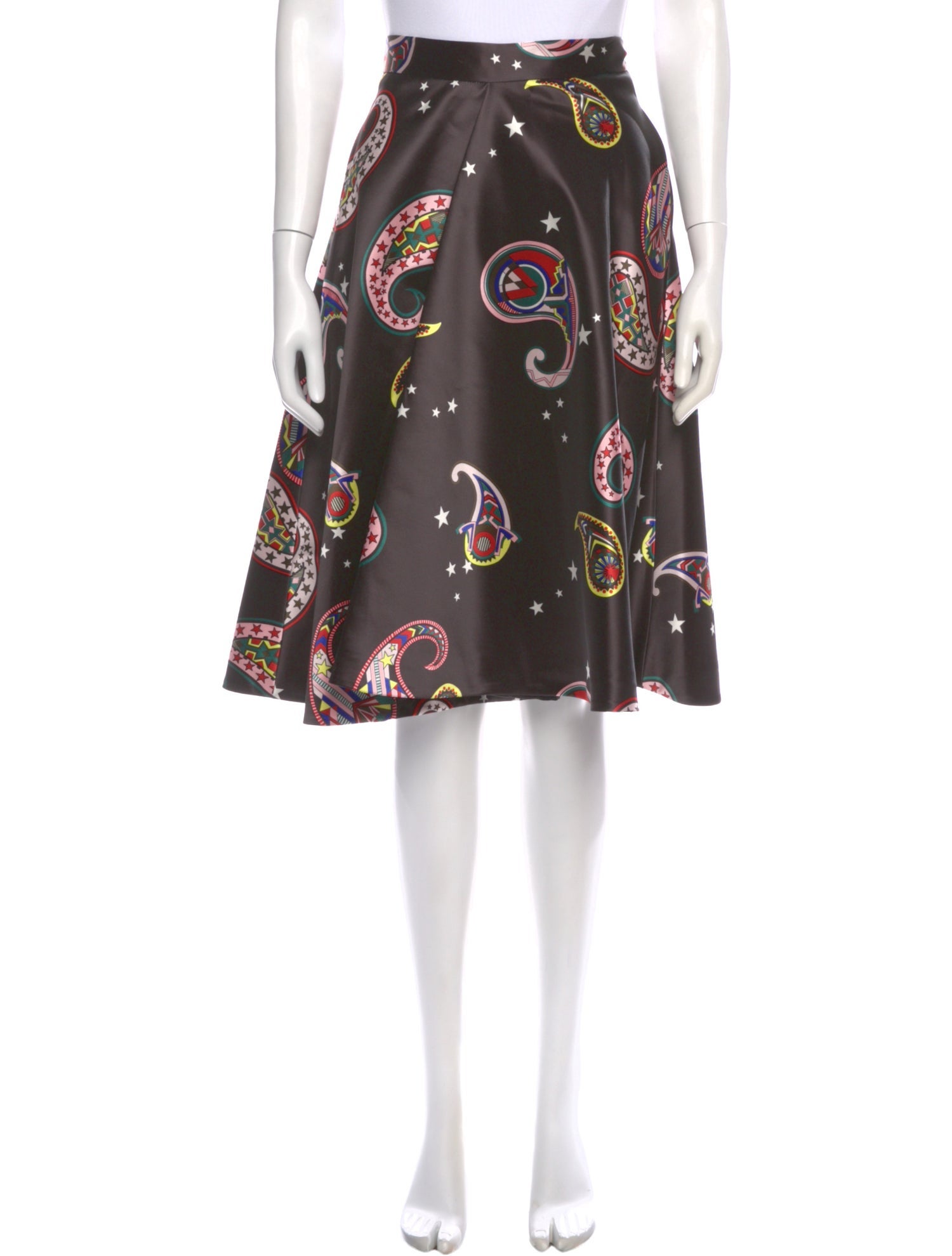 MSGM Paisley Print Knee-Length Skirt