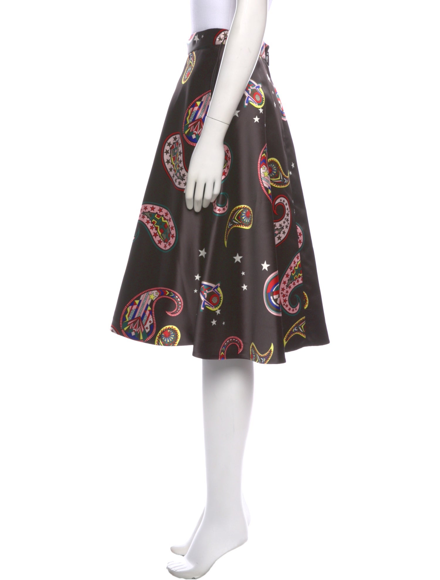 MSGM Paisley Print Knee-Length Skirt