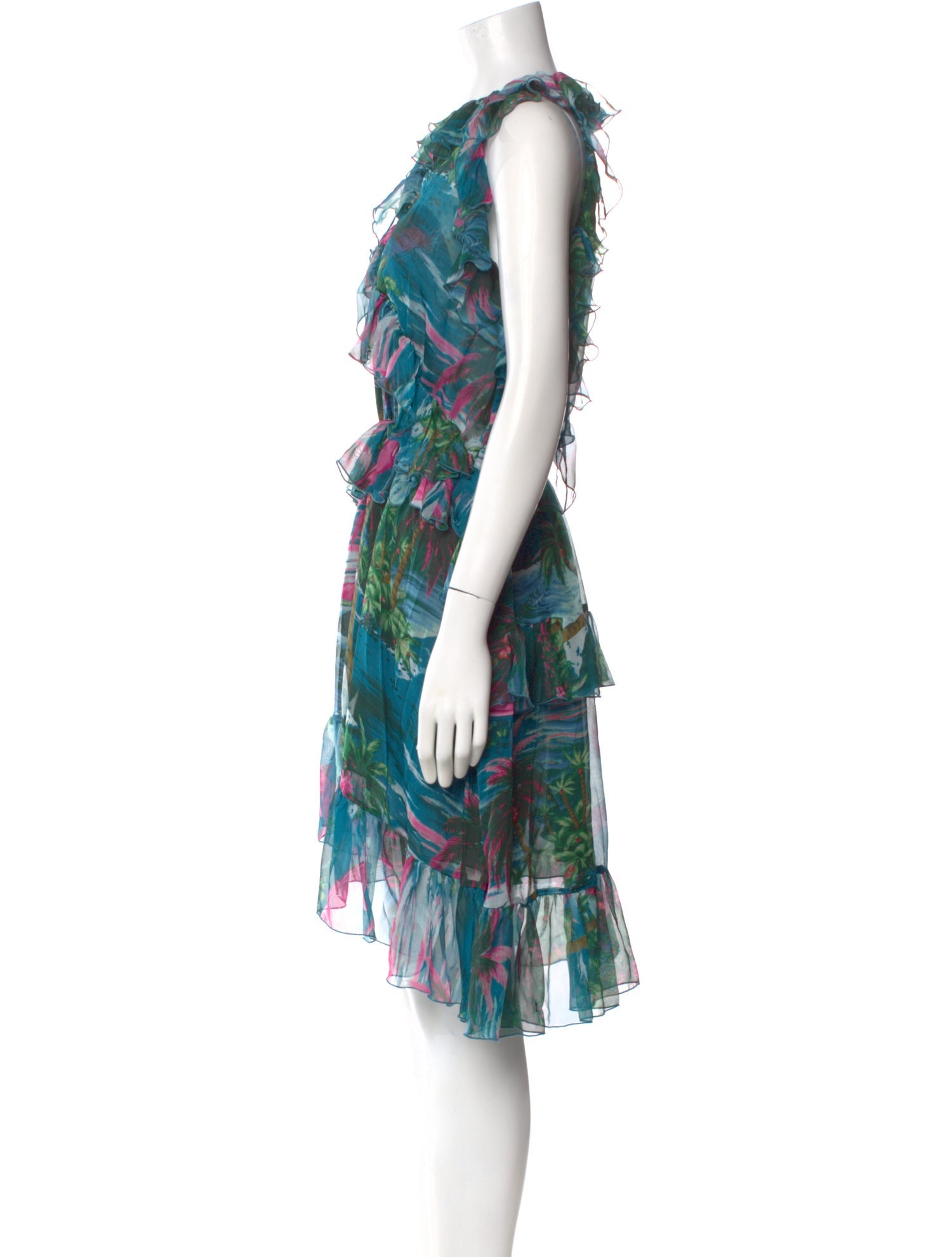 MSGM Printed Mini Dress