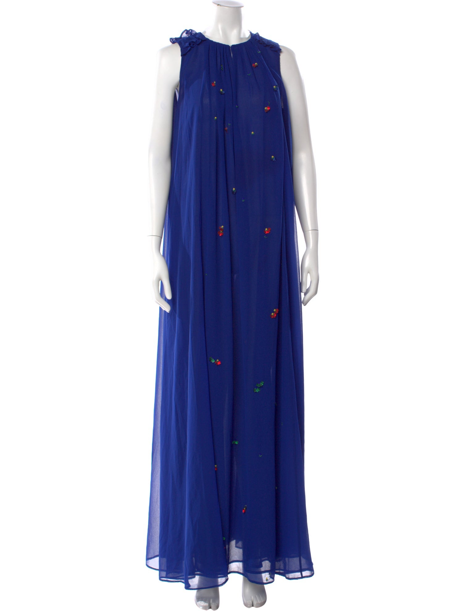 MSGM Crew Neck Long Dress