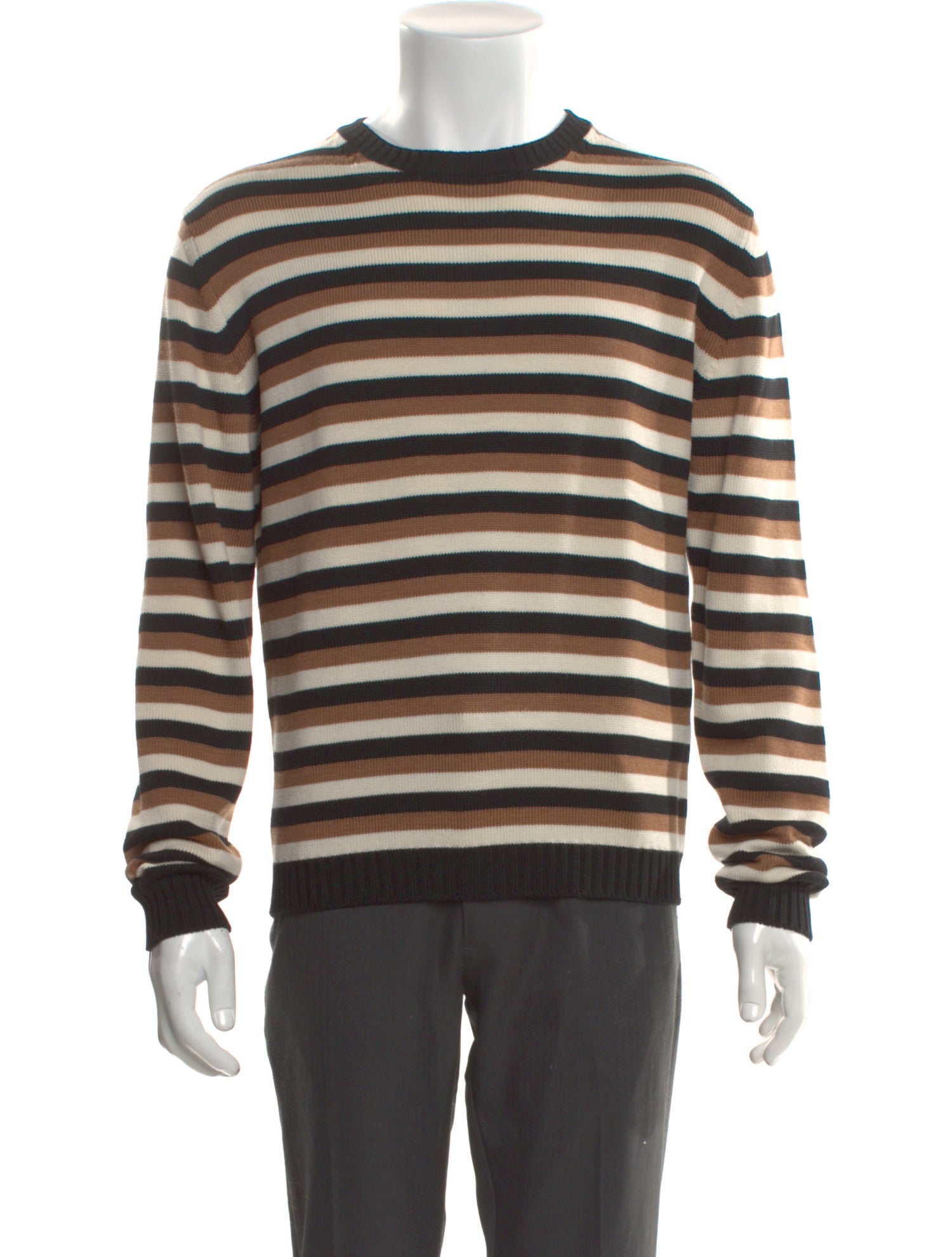 MSGM Virgin Wool Striped Pullover