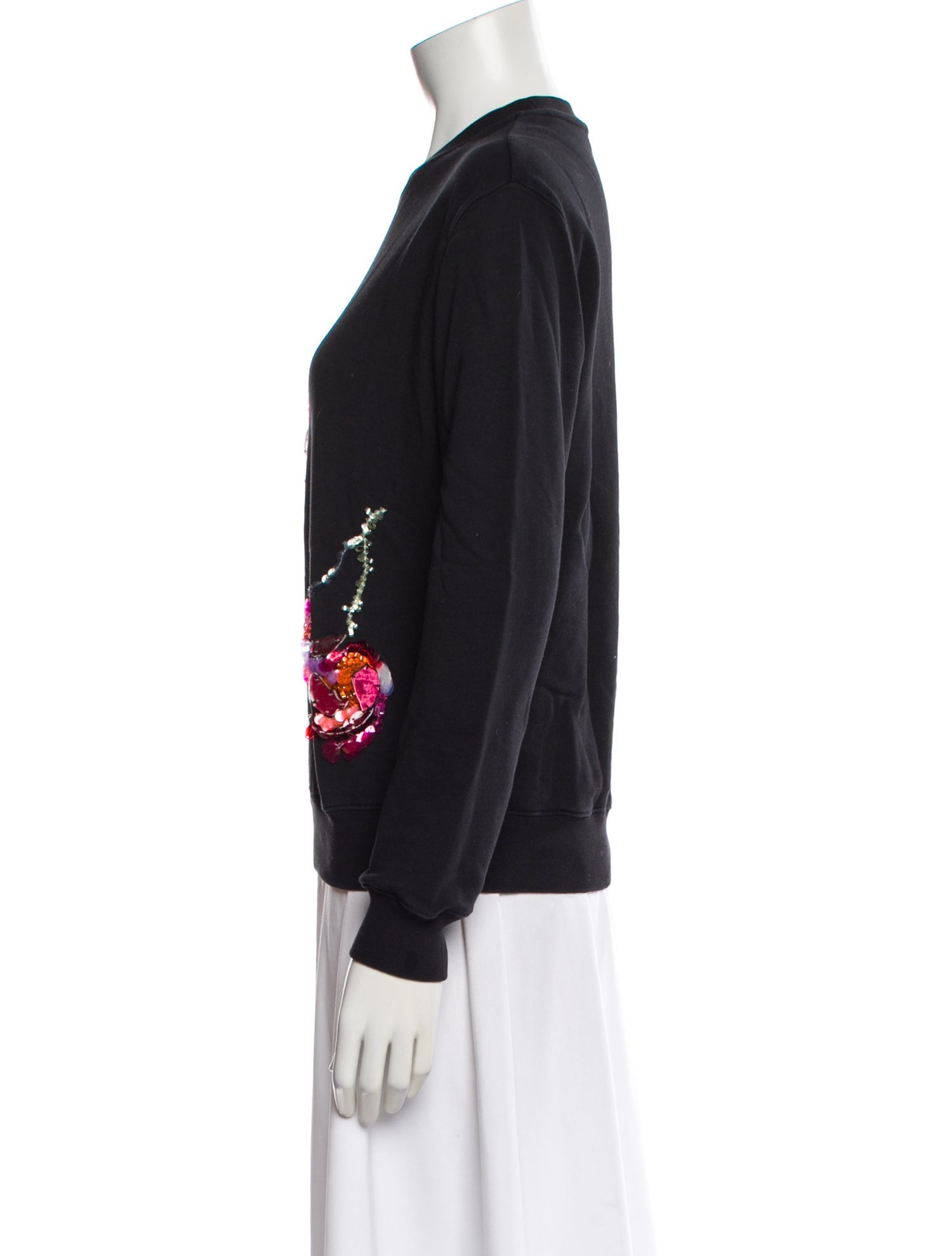 MSGM Graphic Print Crew Neck Sweatshirt