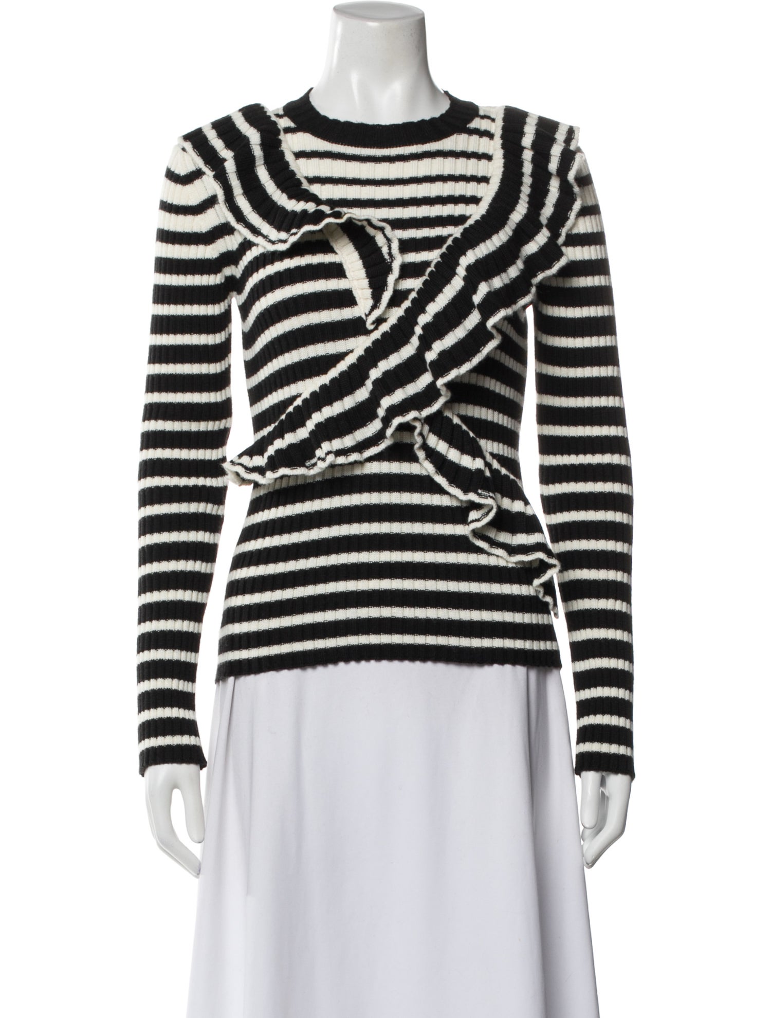 MSGM Striped Crew Neck Sweater