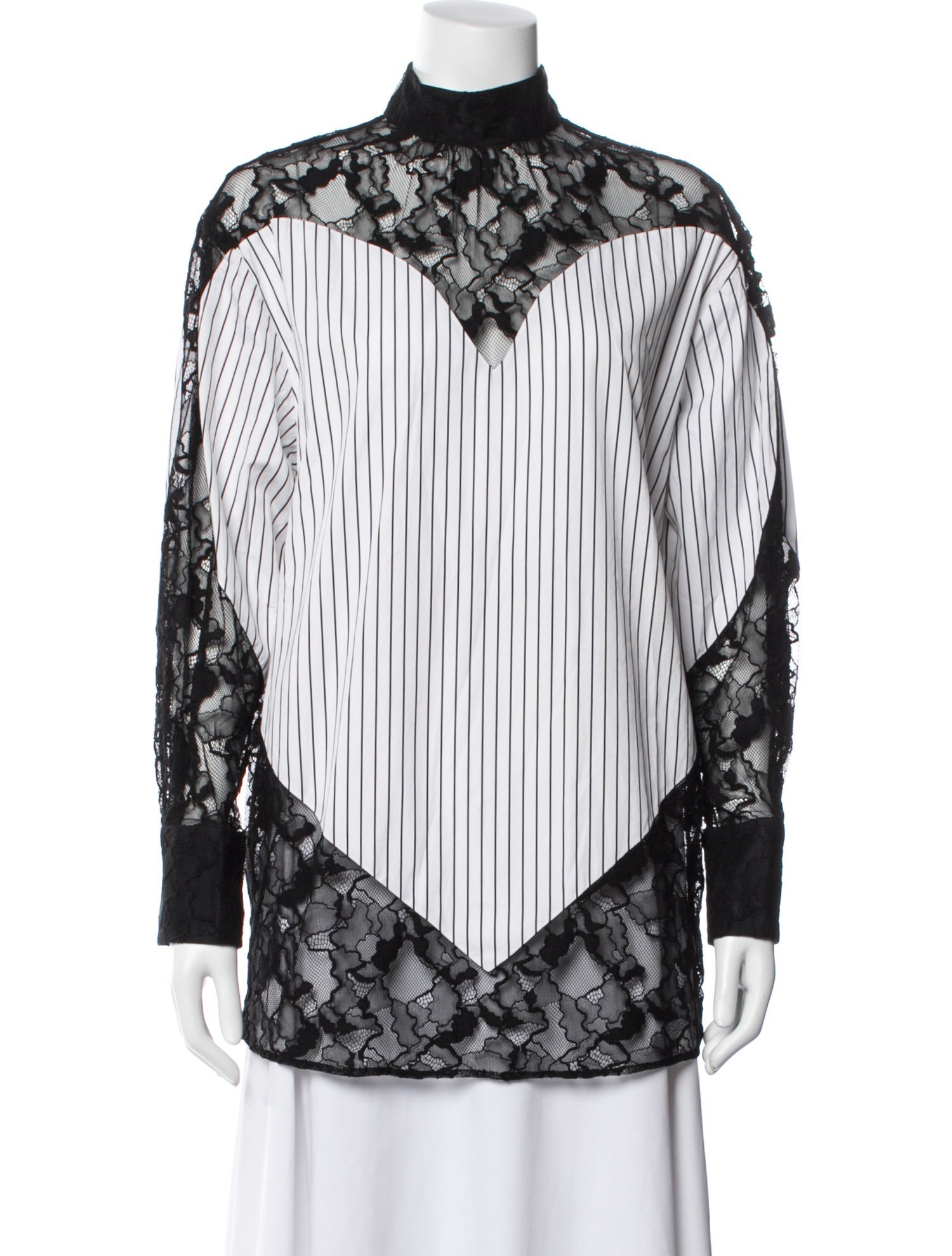 MSGM Striped Long Sleeve Top