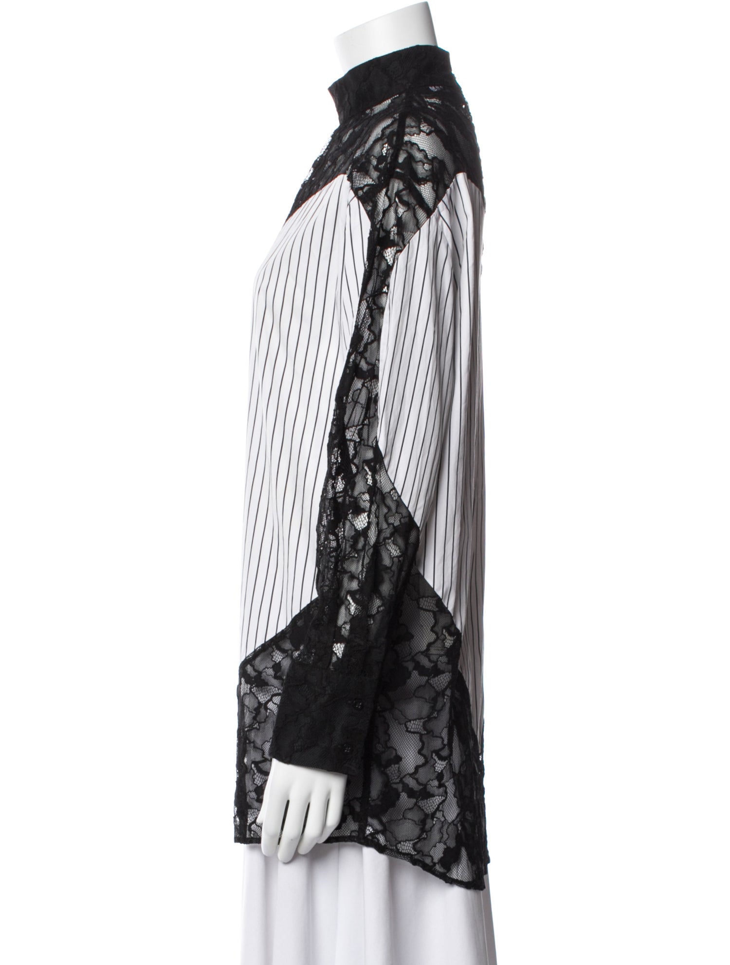 MSGM Striped Long Sleeve Top