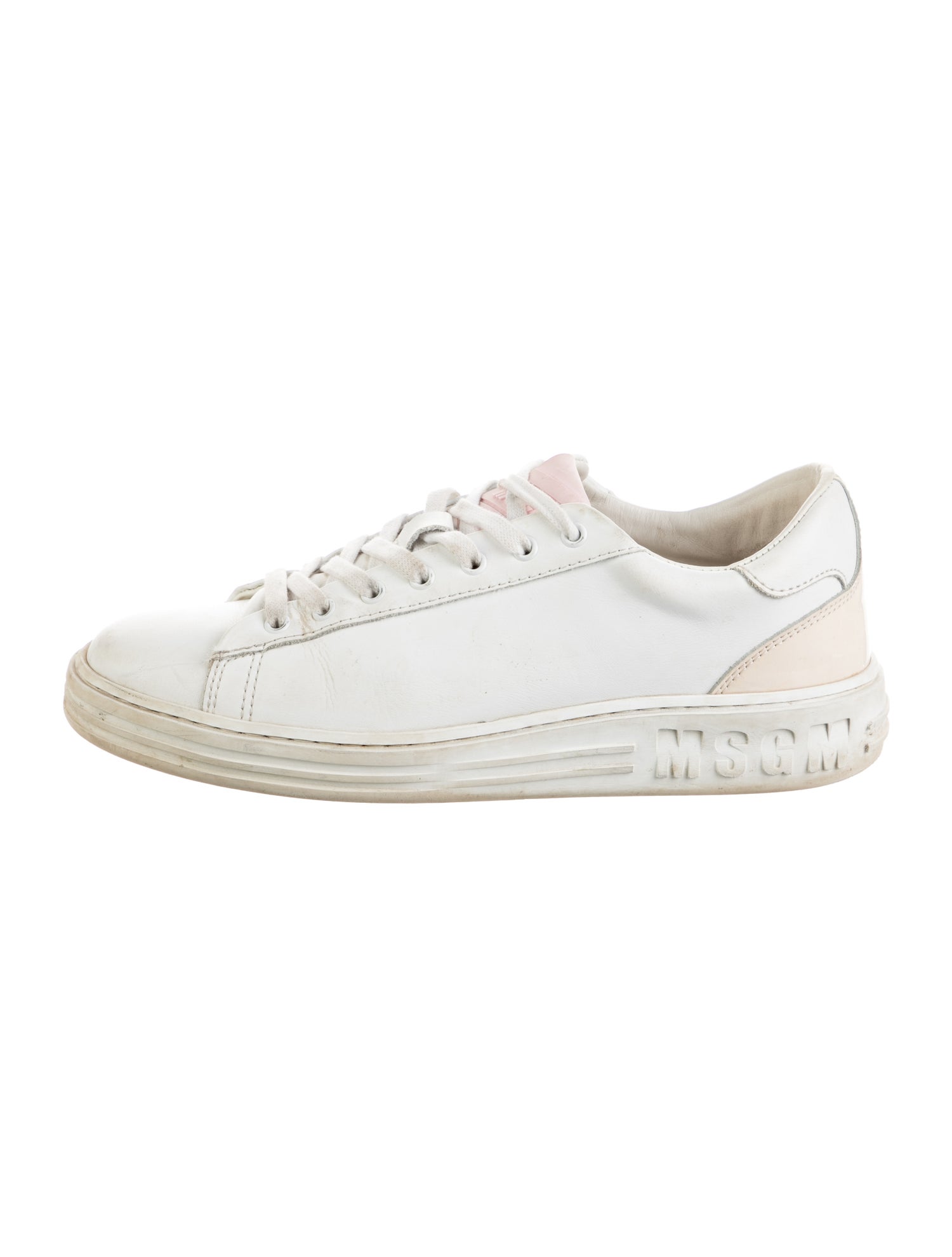 MSGM Leather Sneakers