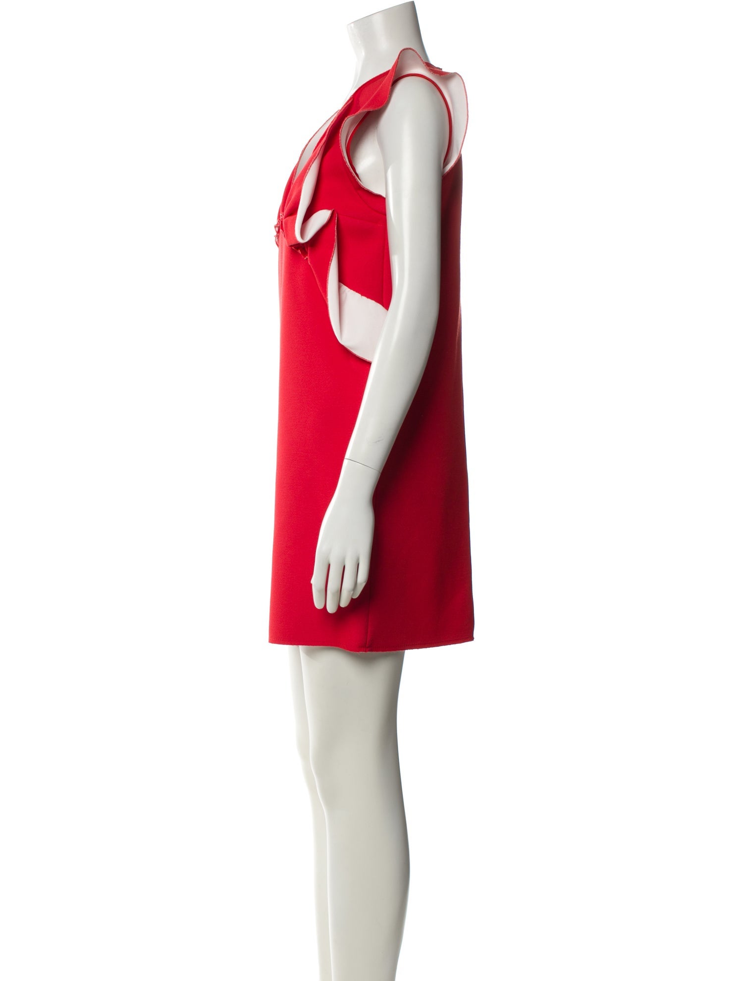 MSGM V-Neck Mini Dress