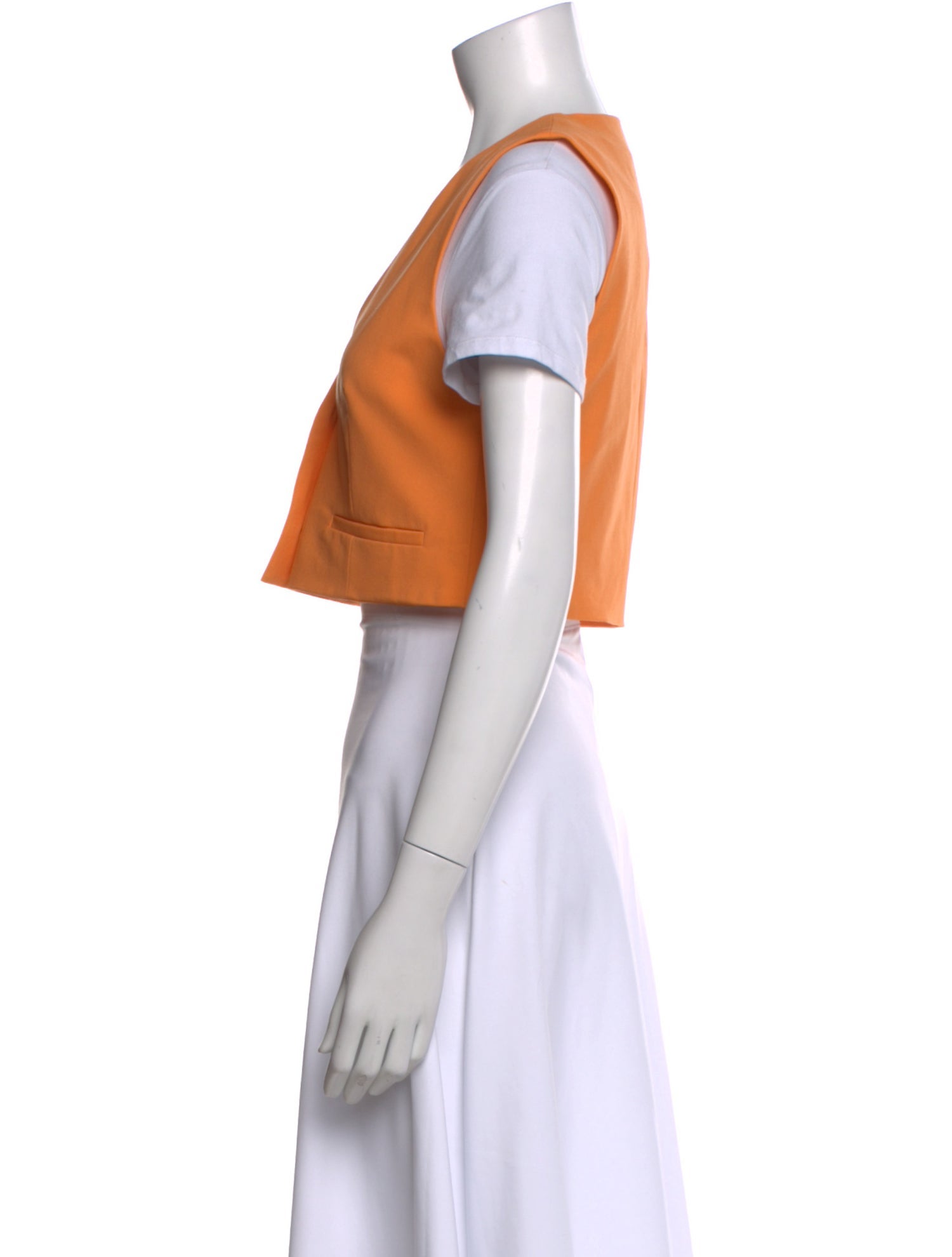 MSGM Virgin Wool V-Neck Top